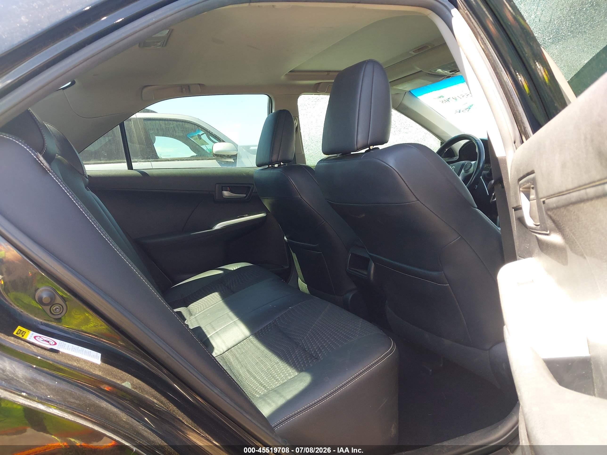 2012 Toyota Camry Se Black vin: 4T1BF1FK7CU510599