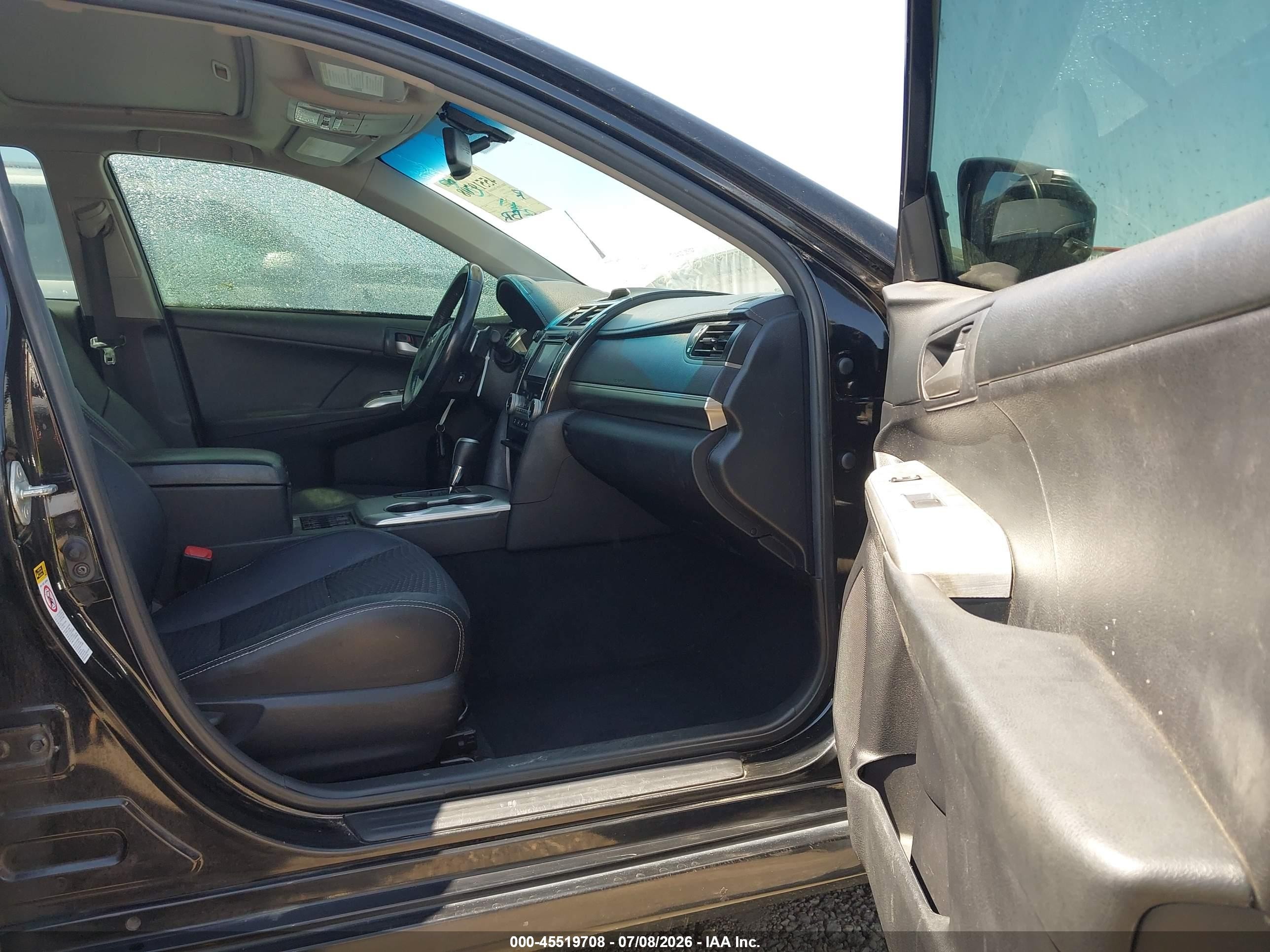 2012 Toyota Camry Se Black vin: 4T1BF1FK7CU510599