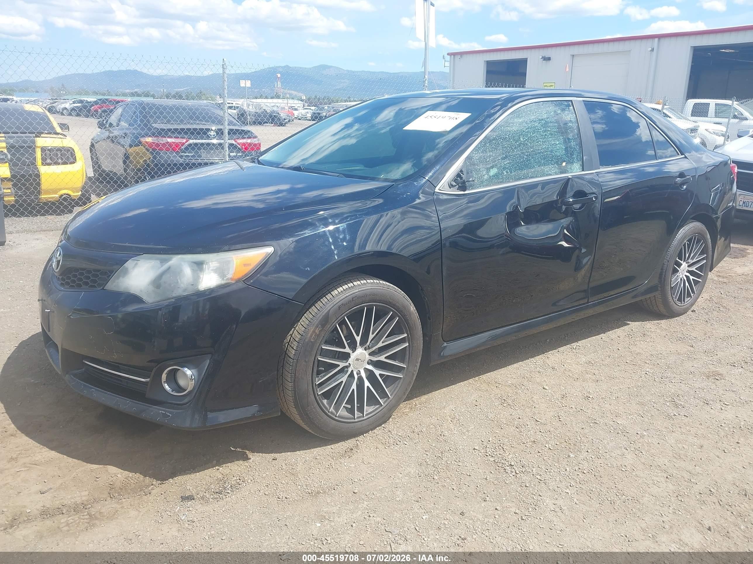 2012 Toyota Camry Se Black vin: 4T1BF1FK7CU510599