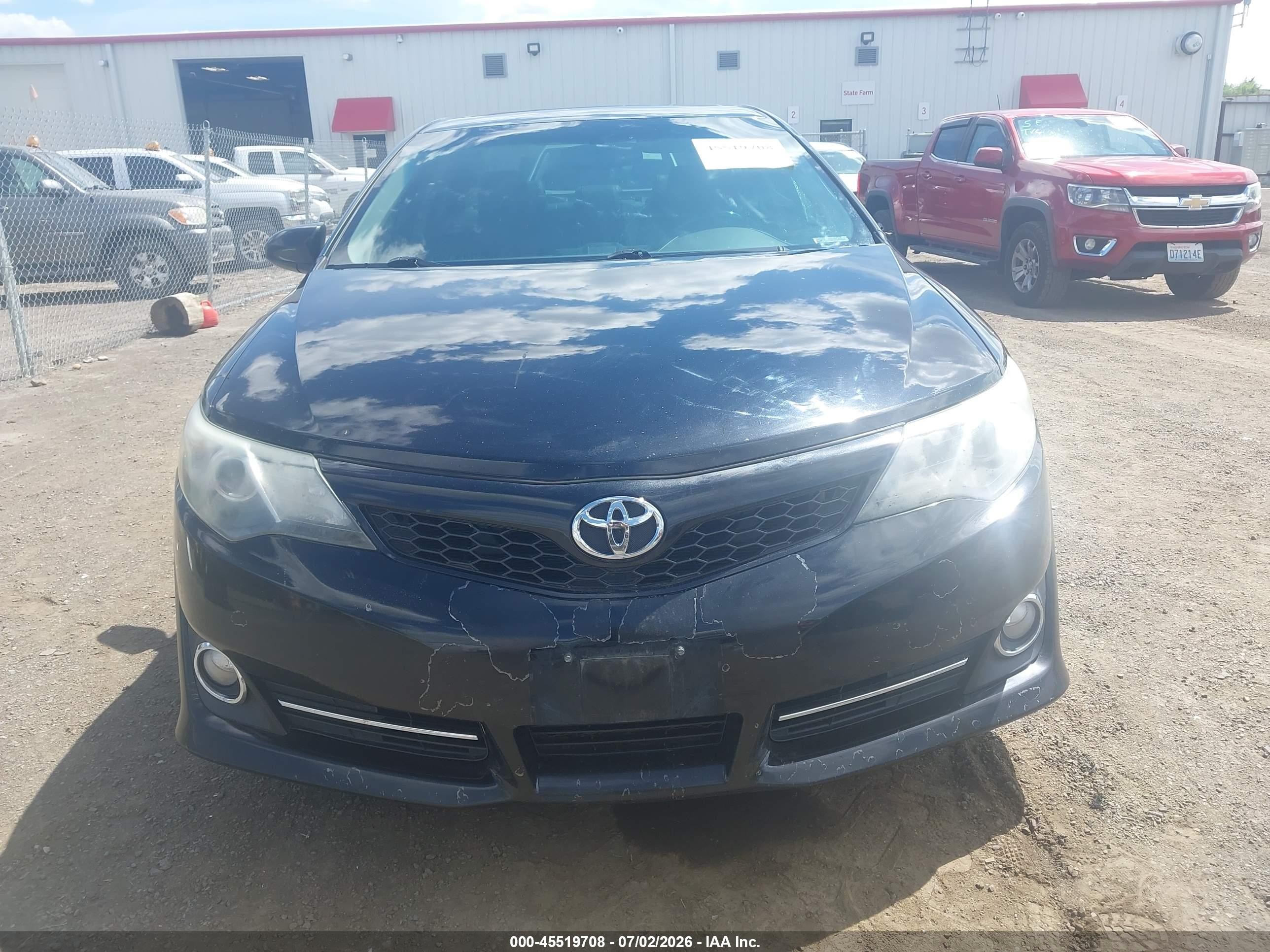 2012 Toyota Camry Se Black vin: 4T1BF1FK7CU510599
