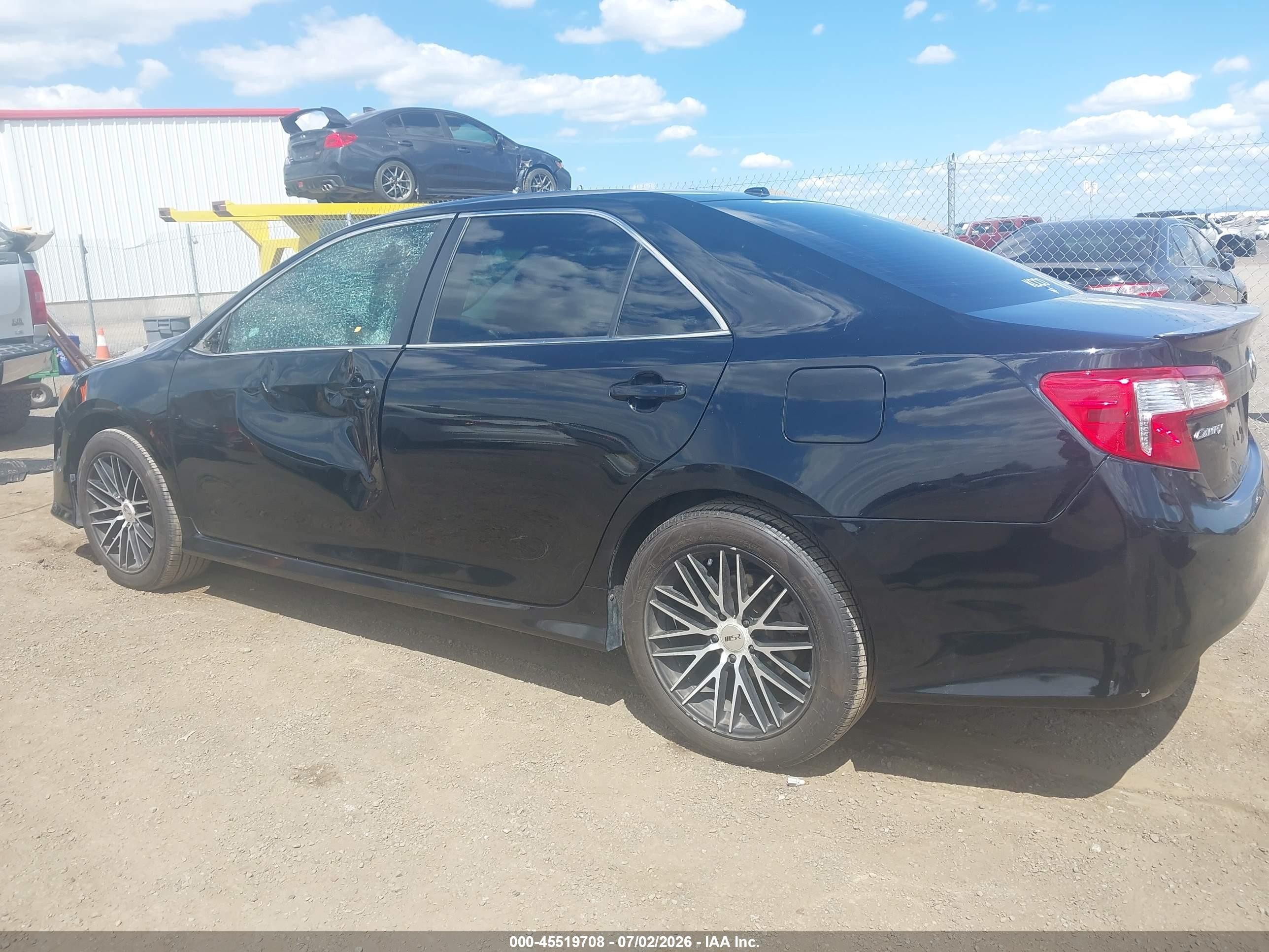 2012 Toyota Camry Se Black vin: 4T1BF1FK7CU510599