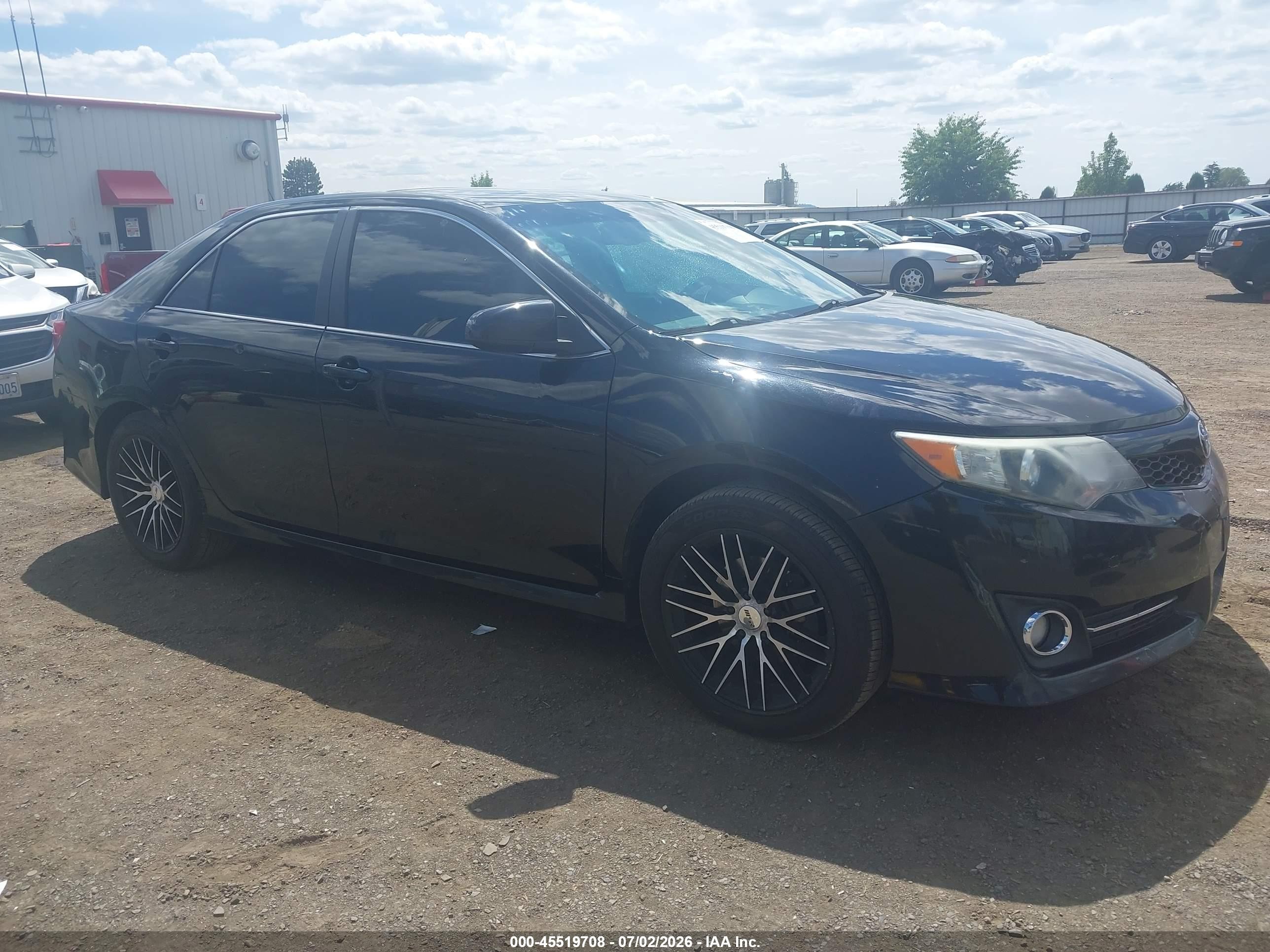 2012 Toyota Camry Se Black vin: 4T1BF1FK7CU510599