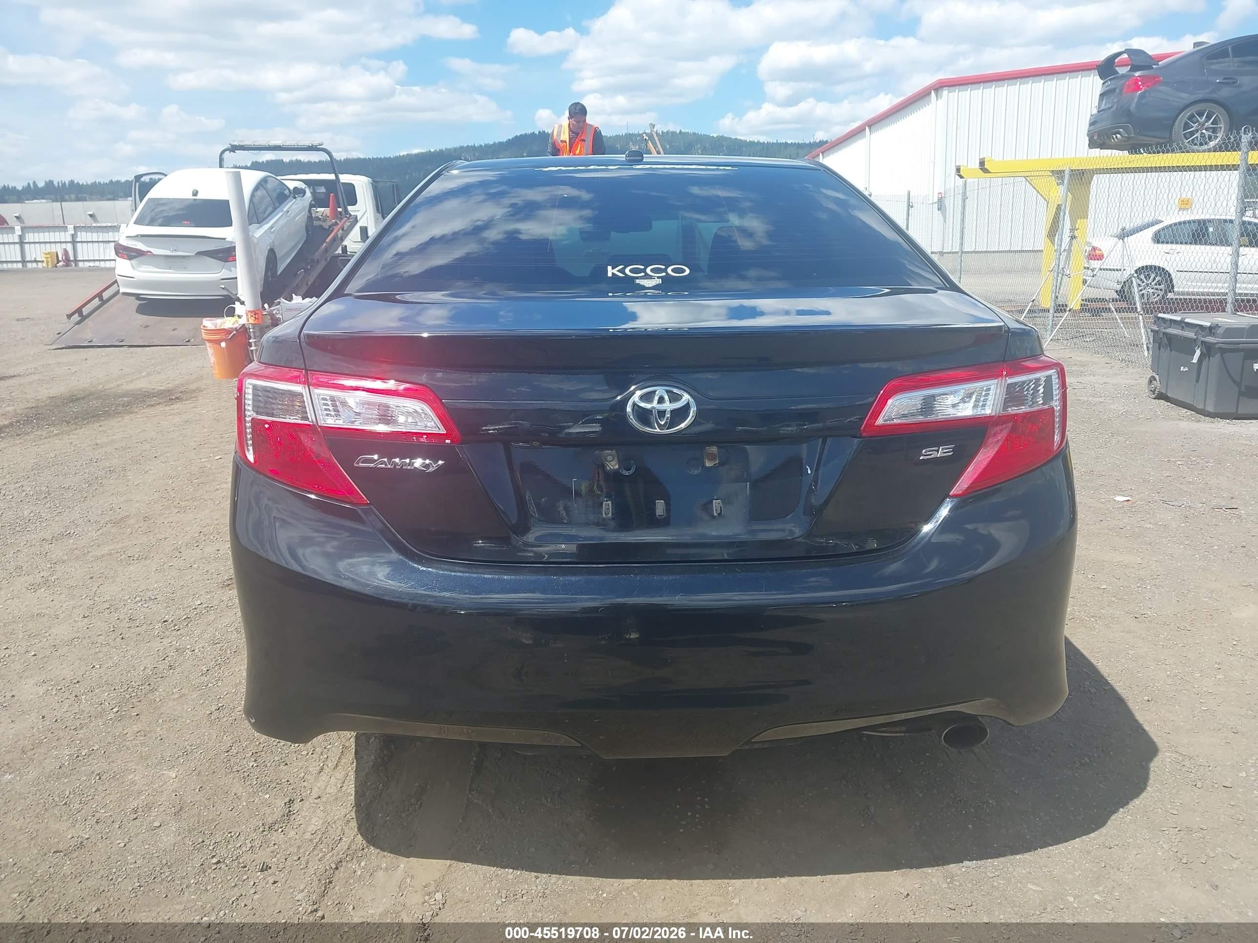 2012 Toyota Camry Se Black vin: 4T1BF1FK7CU510599