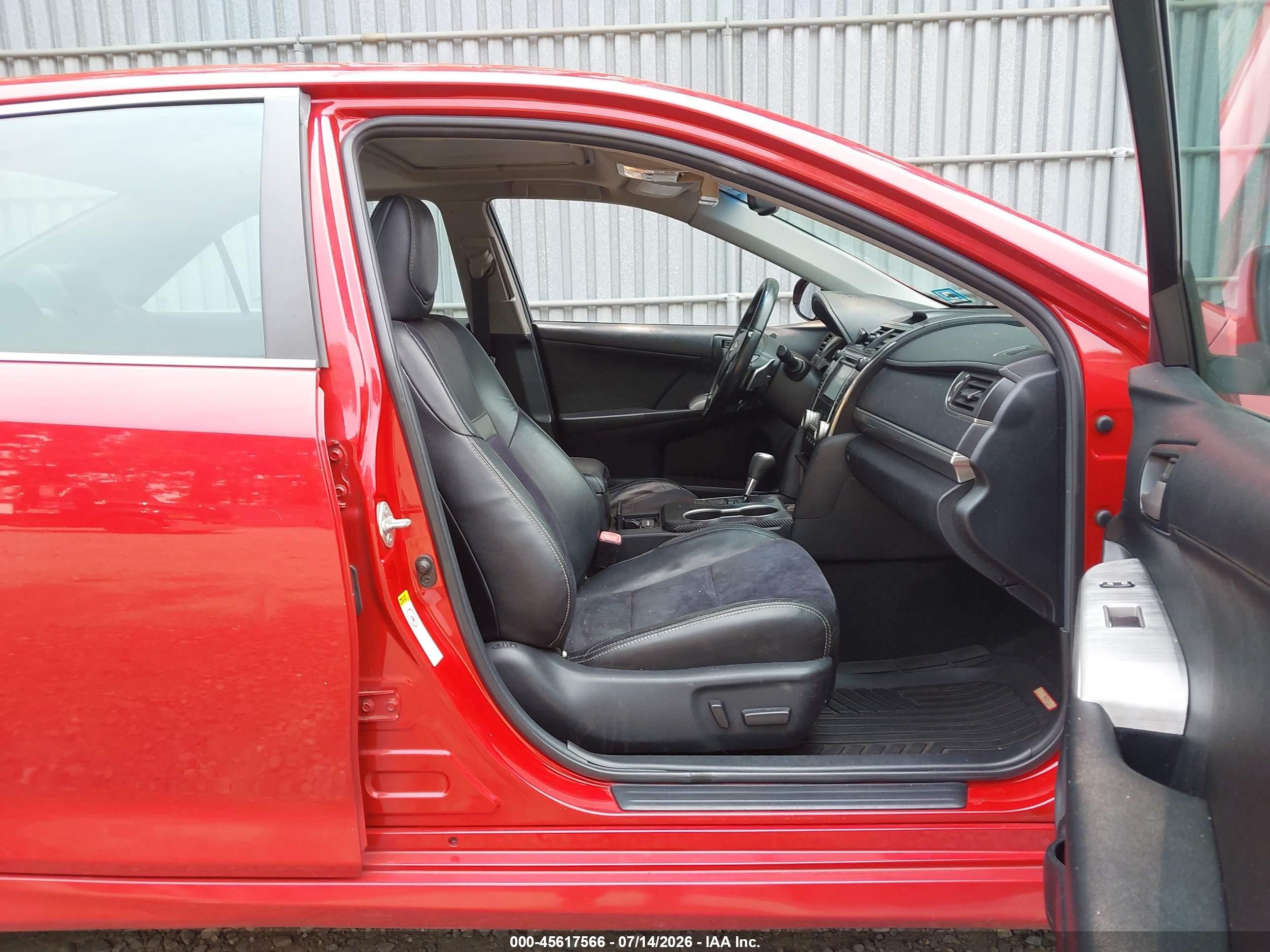 2012 Toyota Camry Se Red vin: 4T1BF1FK7CU511395