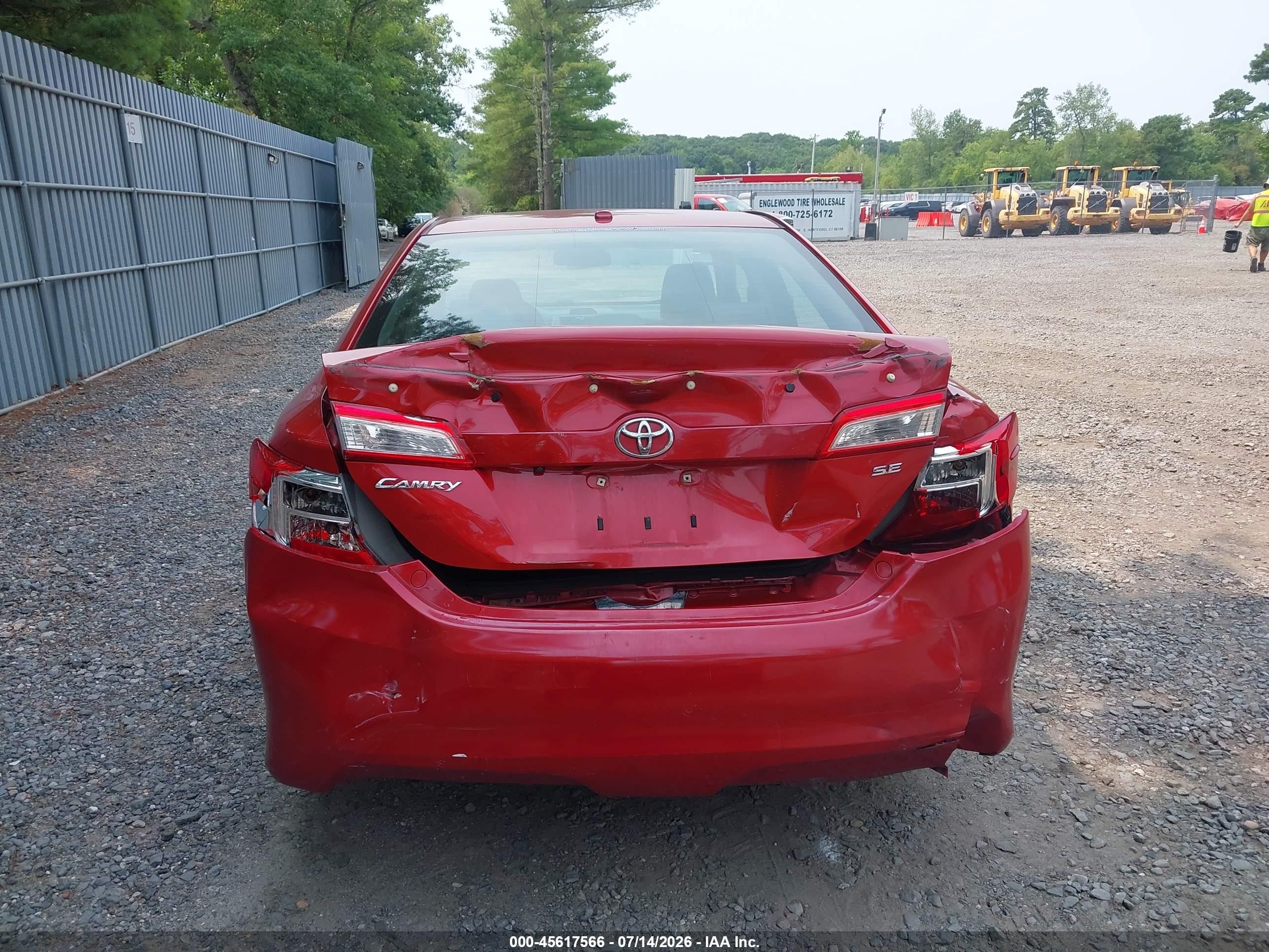 2012 Toyota Camry Se Red vin: 4T1BF1FK7CU511395