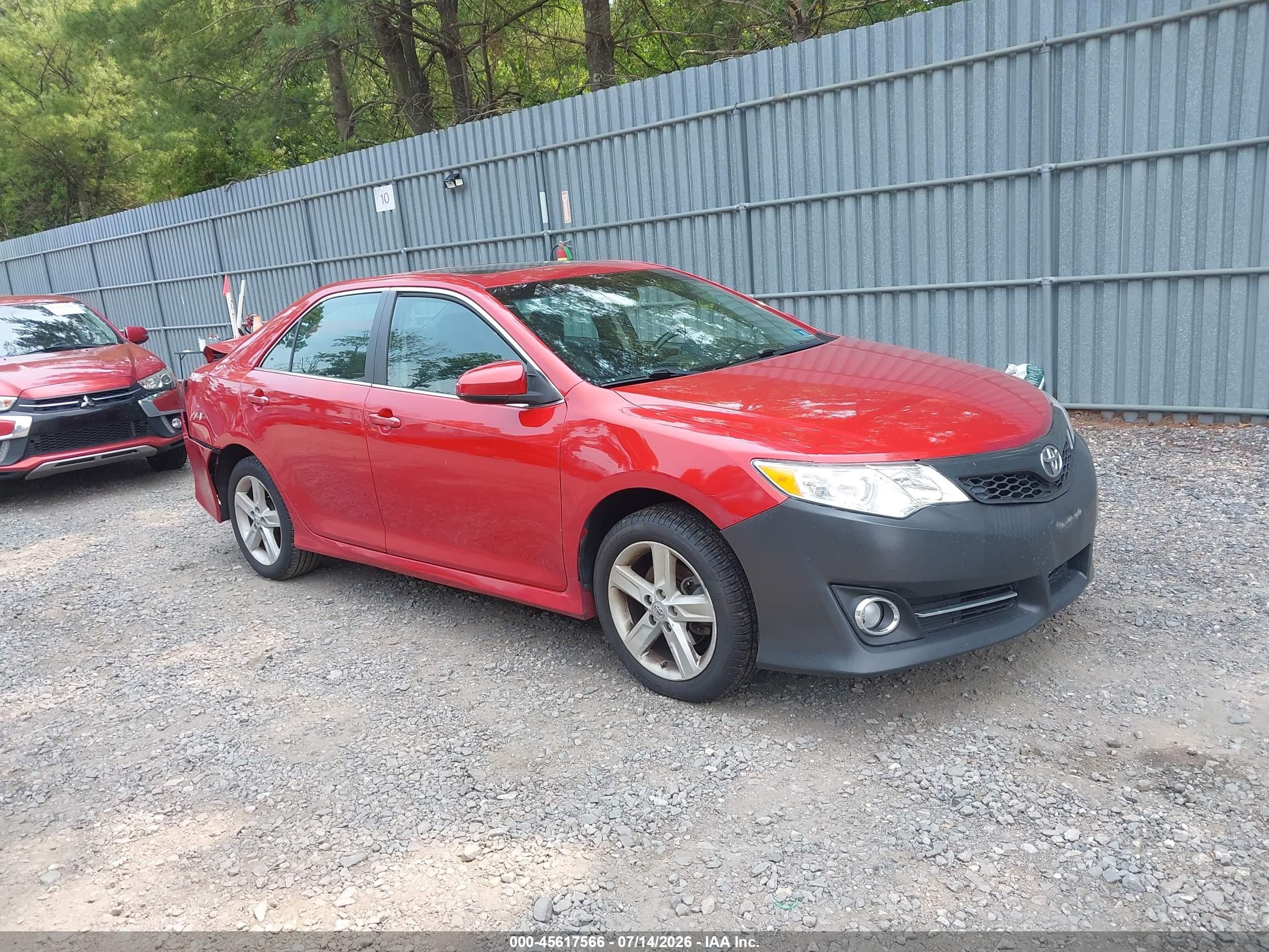 2012 Toyota Camry Se Red vin: 4T1BF1FK7CU511395