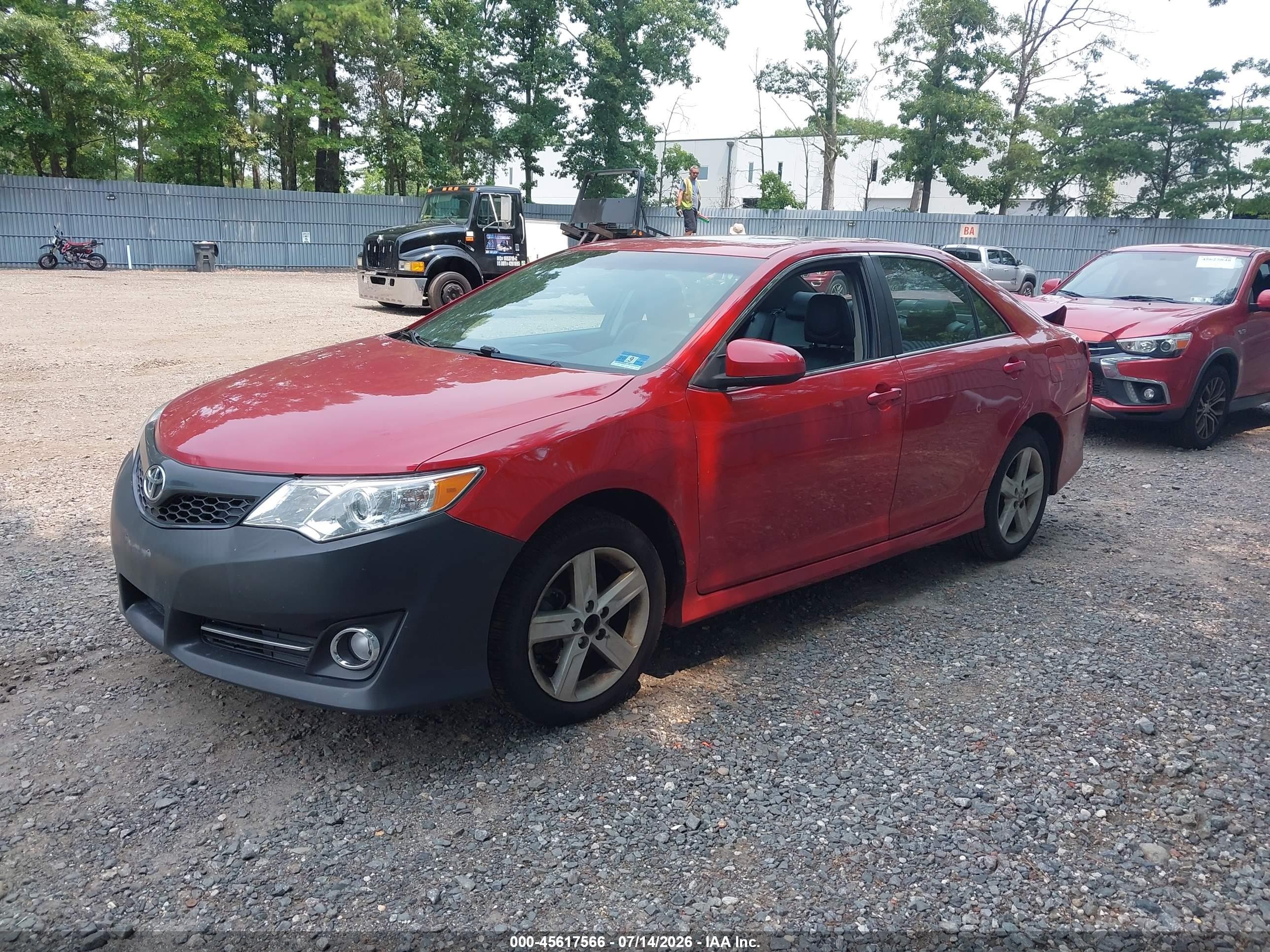 2012 Toyota Camry Se Red vin: 4T1BF1FK7CU511395