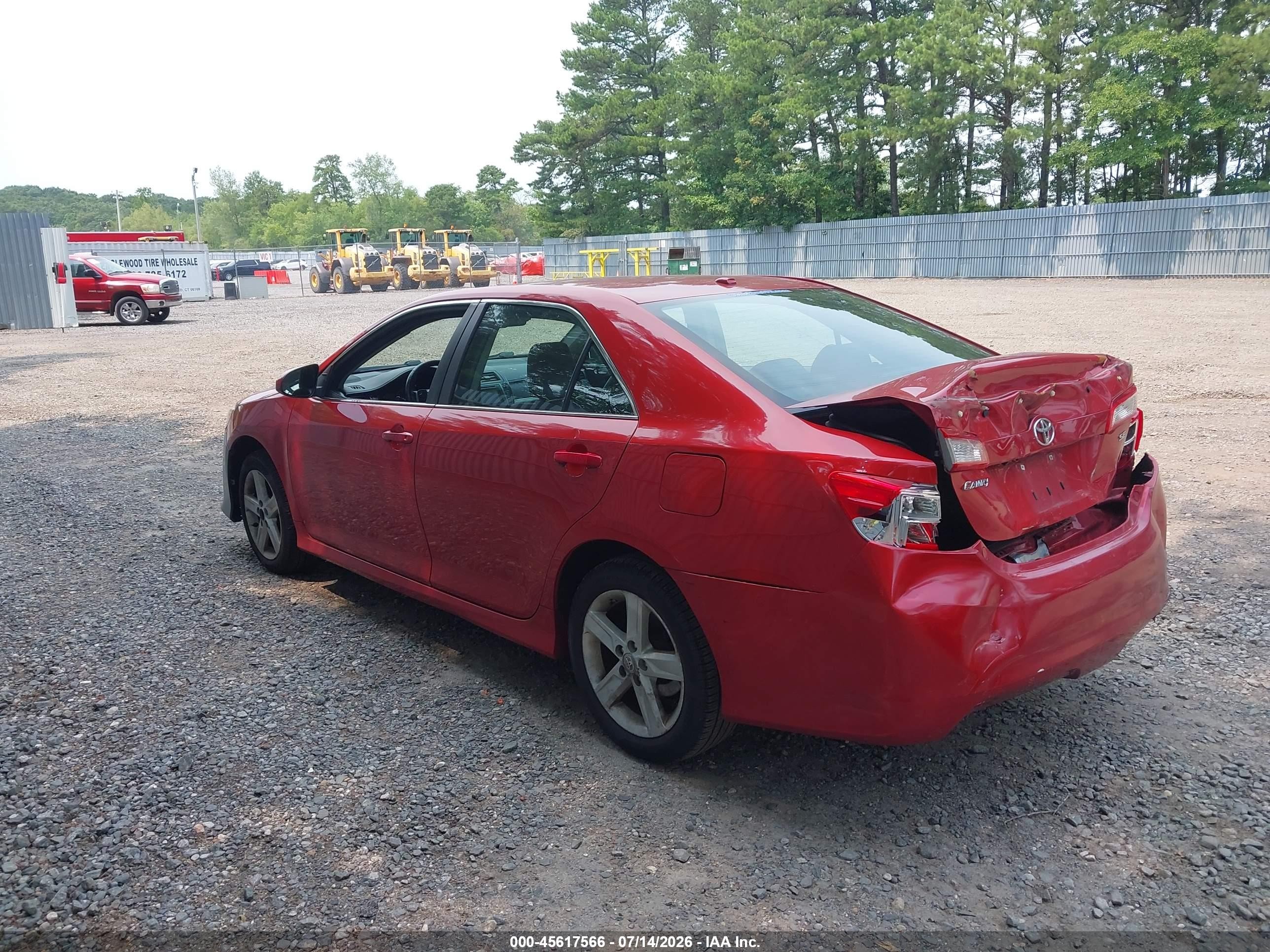 2012 Toyota Camry Se Red vin: 4T1BF1FK7CU511395