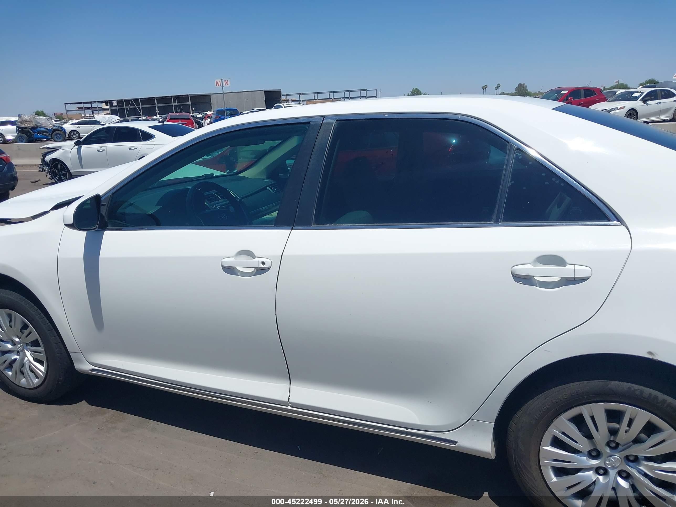 2012 Toyota Camry Le White vin: 4T1BF1FK7CU523482