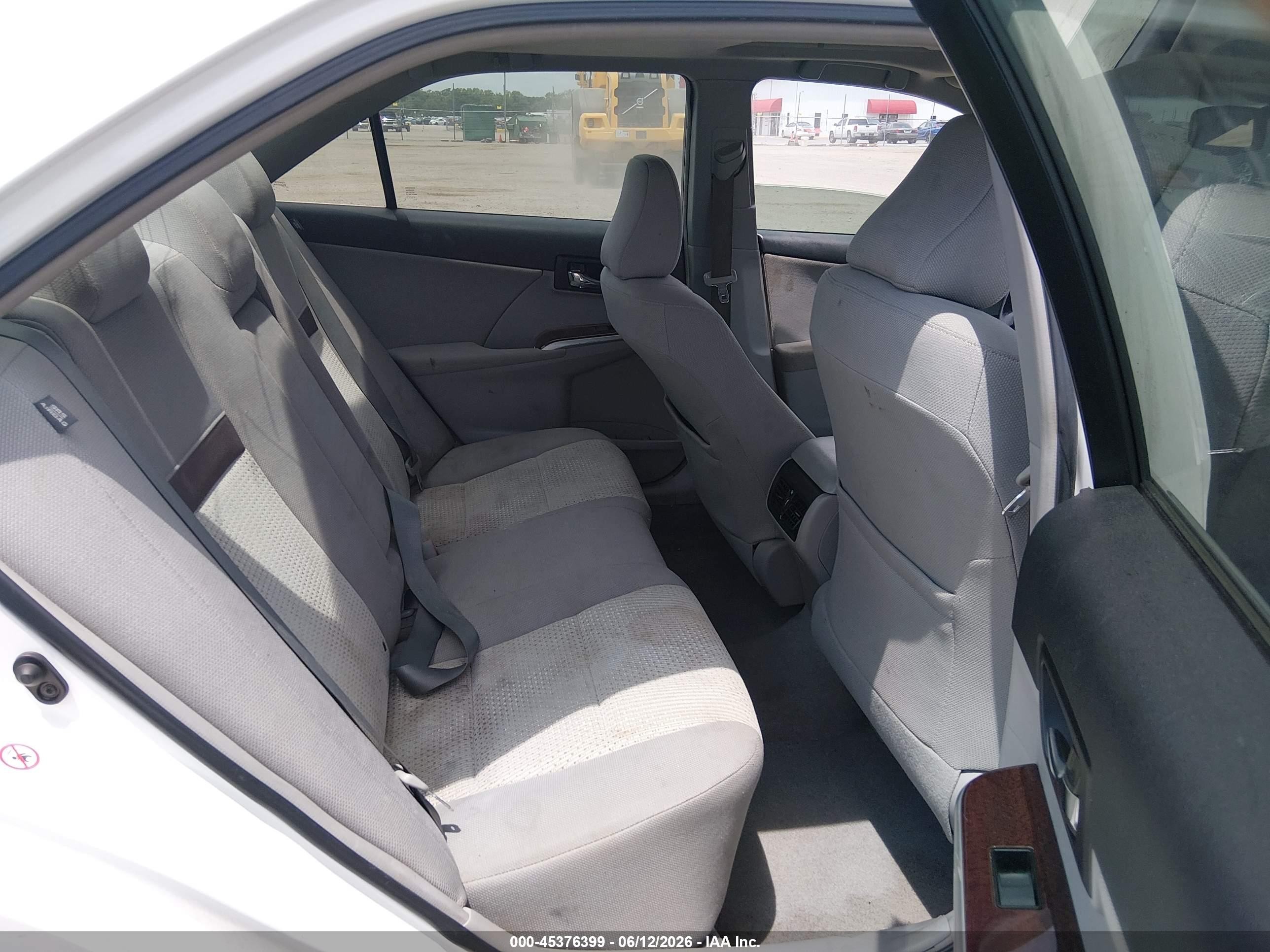 2012 Toyota Camry Xle White vin: 4T1BF1FK7CU526107