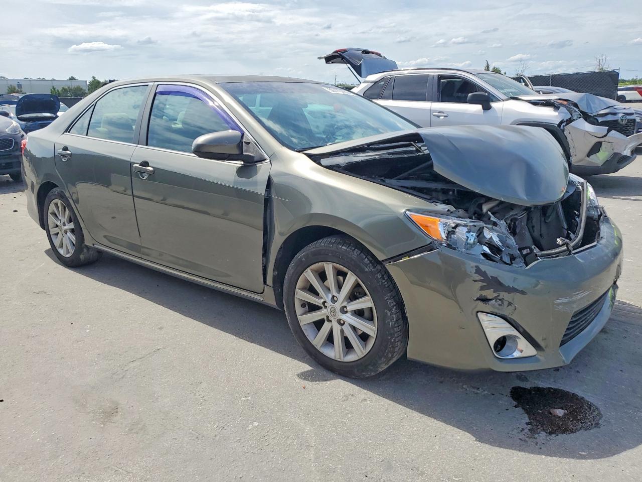2012 Toyota Camry Xle Зеленый vin: 4T1BF1FK7CU533154