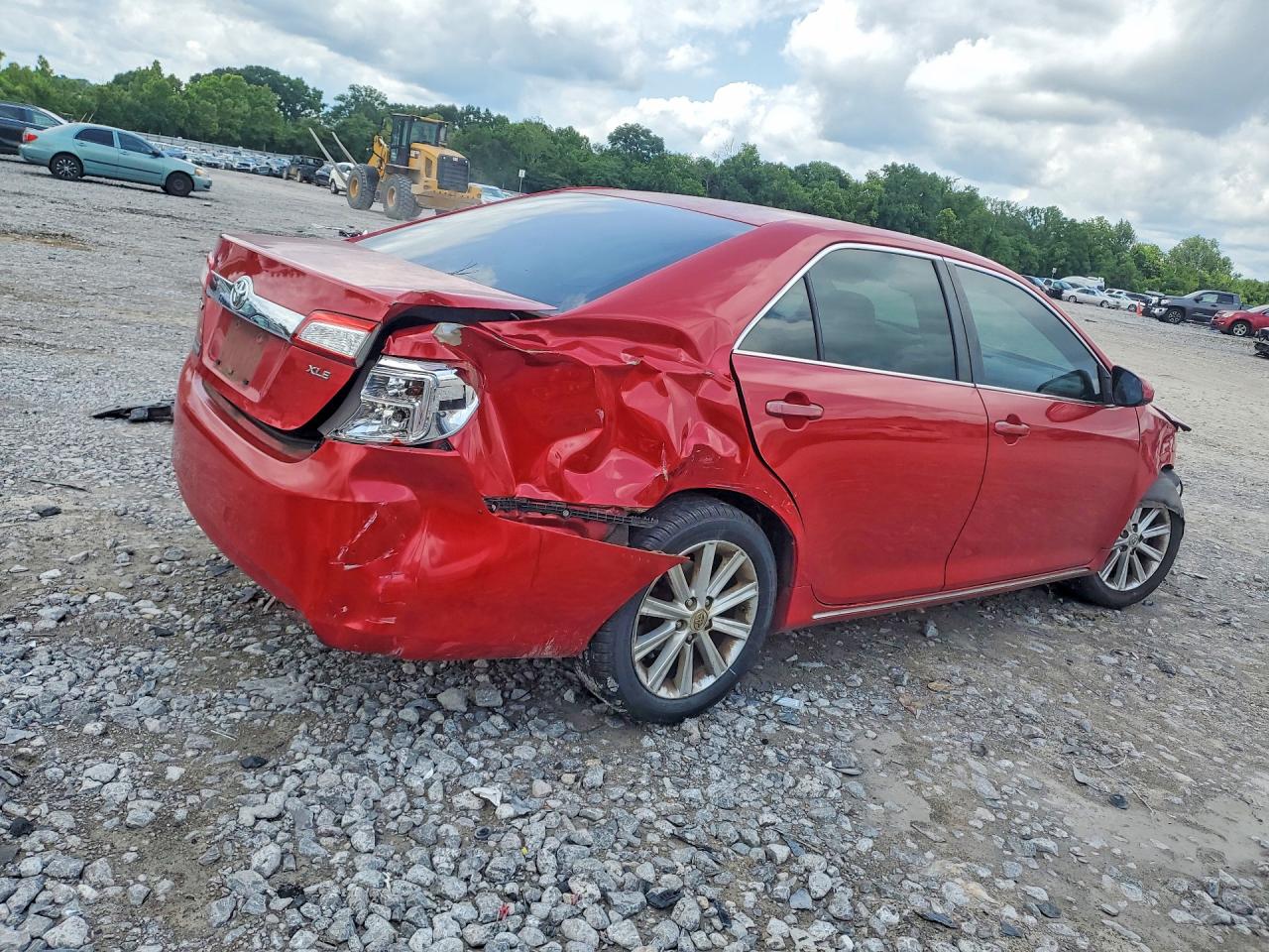 2012 Toyota Camry Xle Red vin: 4T1BF1FK7CU554778