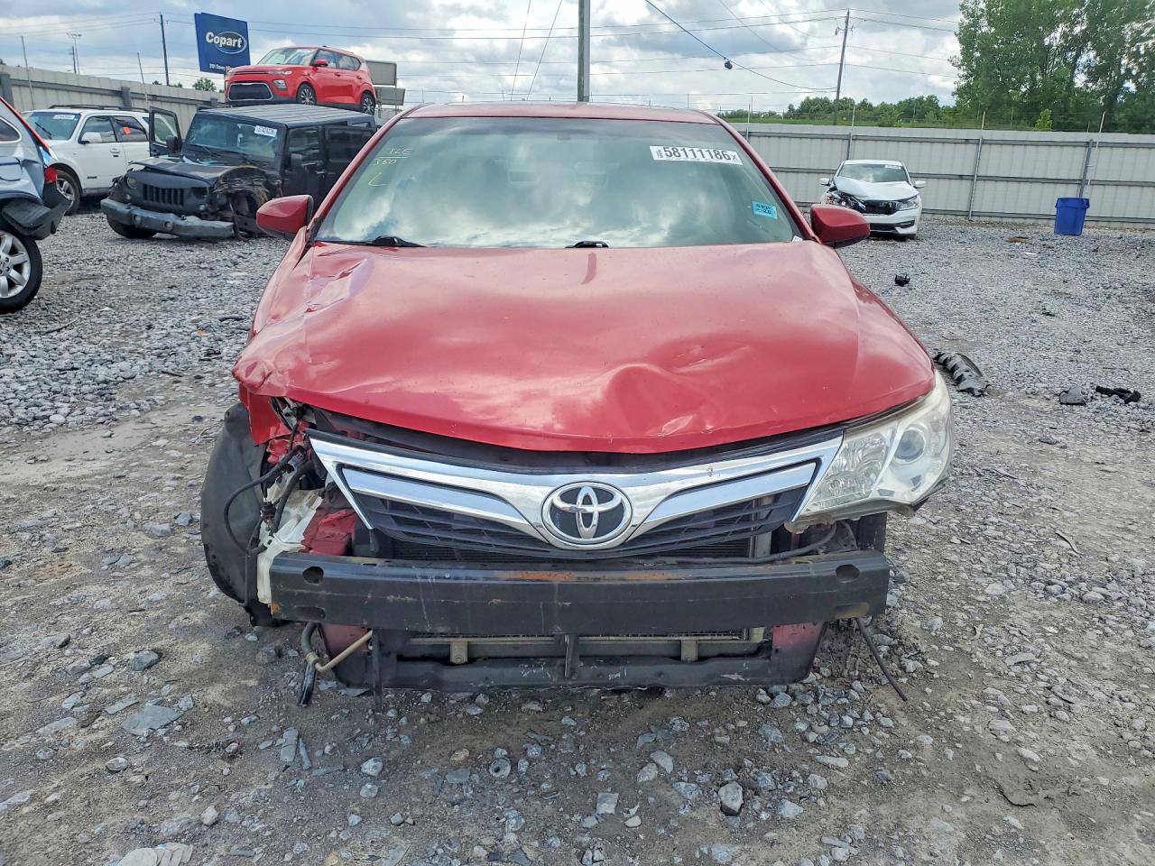 2012 Toyota Camry Xle Red vin: 4T1BF1FK7CU554778