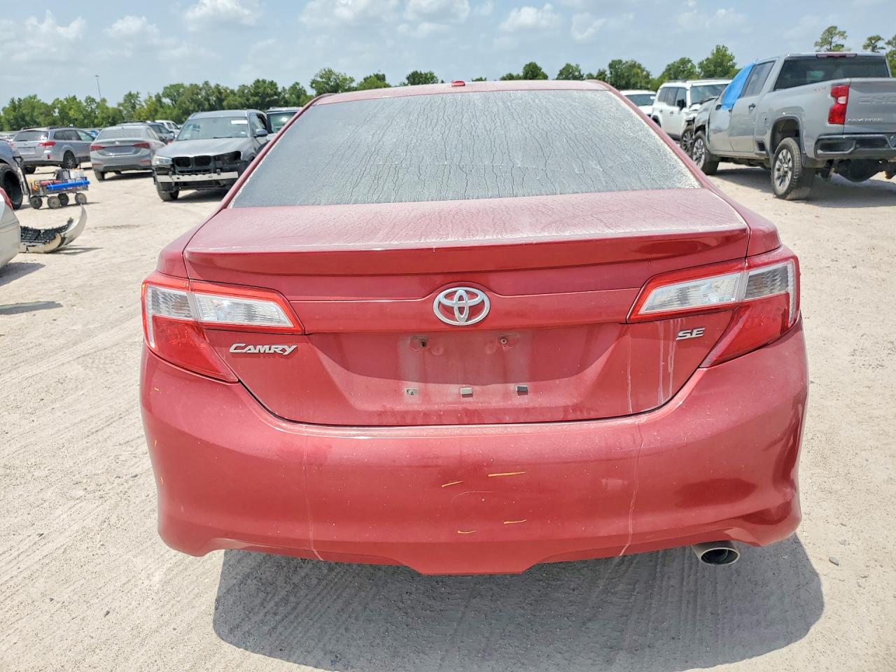 2012 Toyota Camry Se Red vin: 4T1BF1FK7CU557566