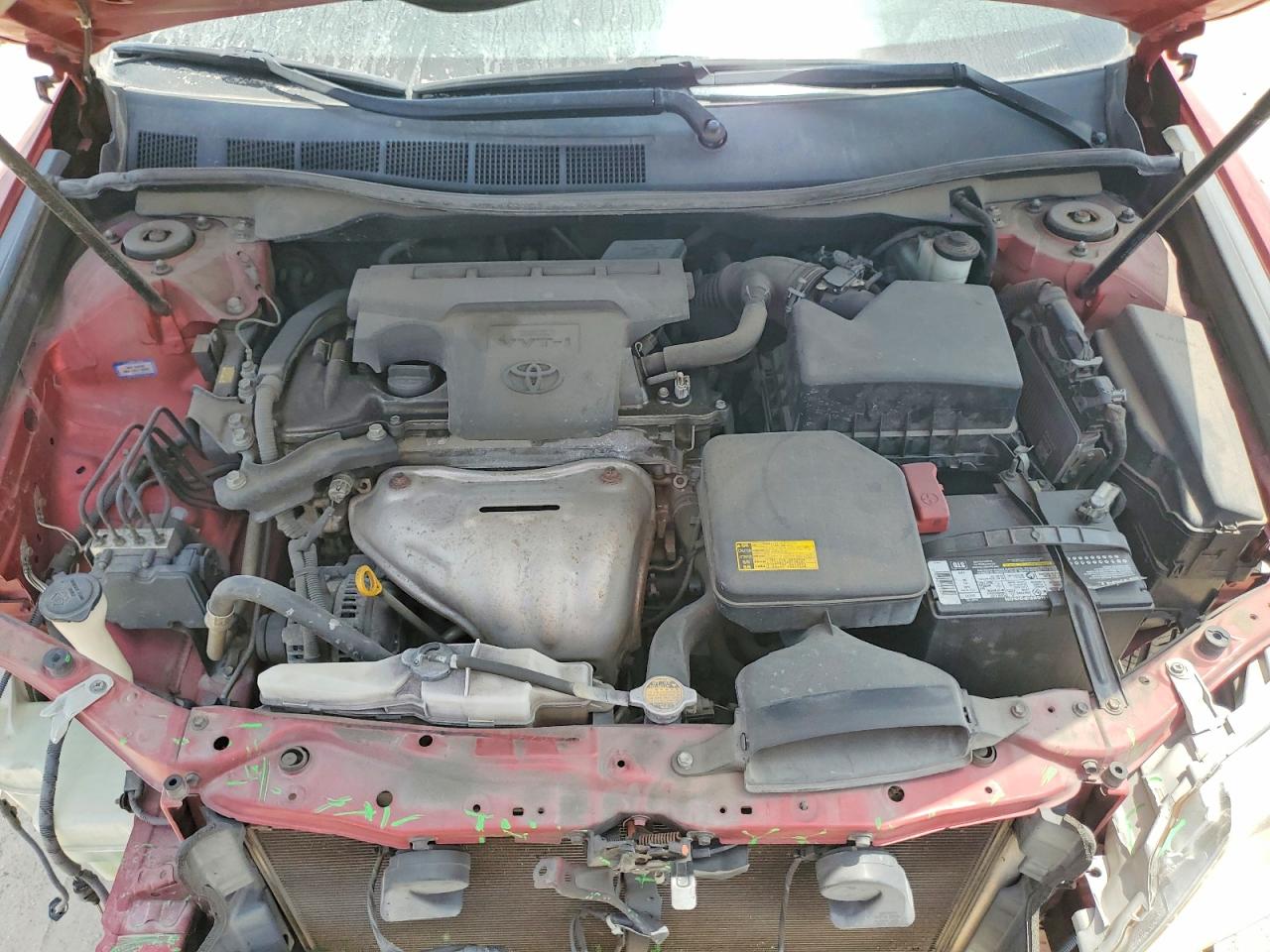 2012 Toyota Camry Se Red vin: 4T1BF1FK7CU557566