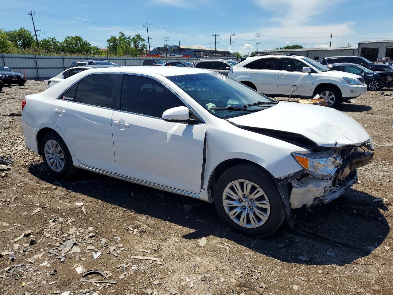 2012 Toyota Camry Le White vin: 4T1BF1FK7CU562590