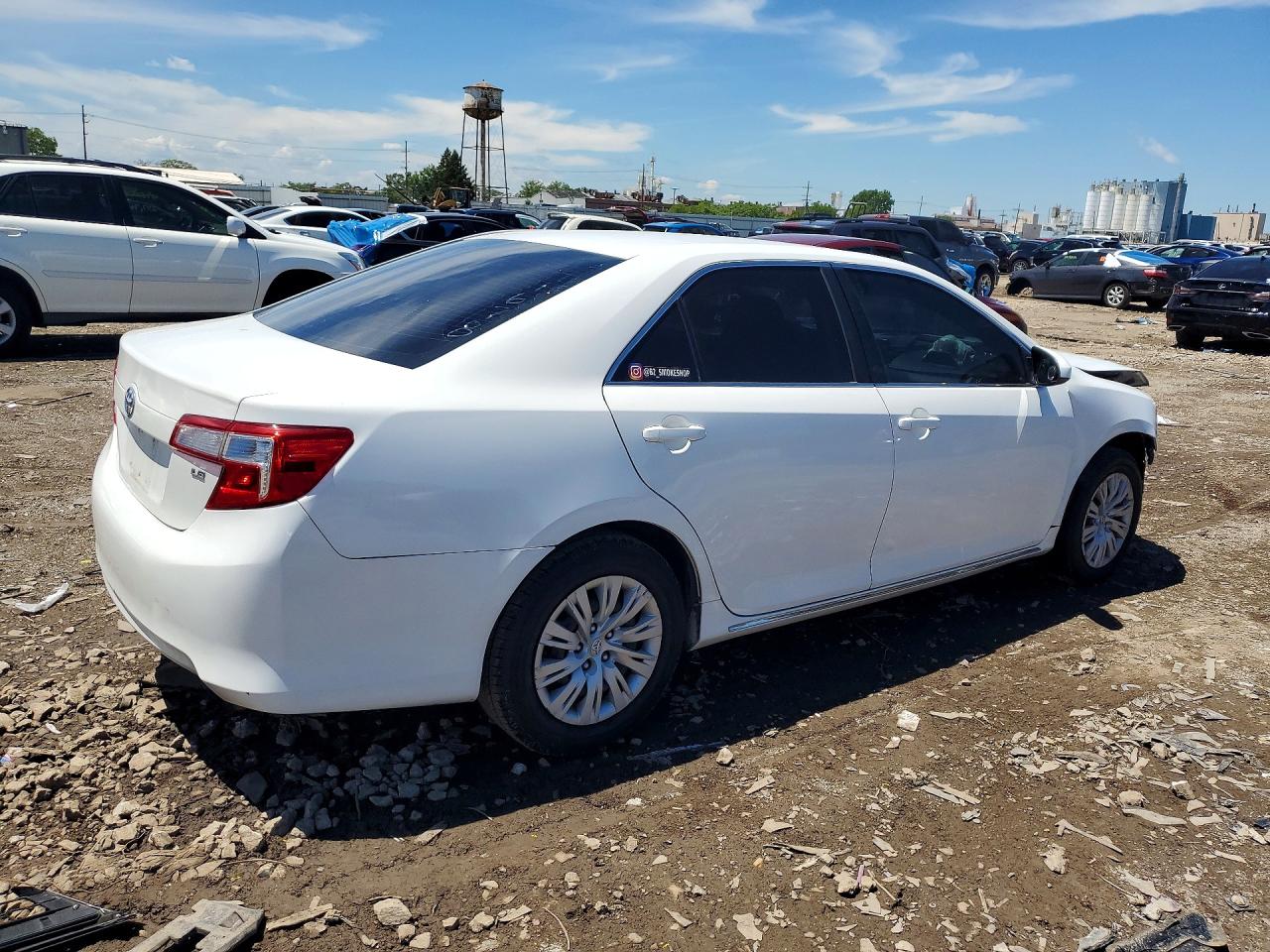 2012 Toyota Camry Le White vin: 4T1BF1FK7CU562590