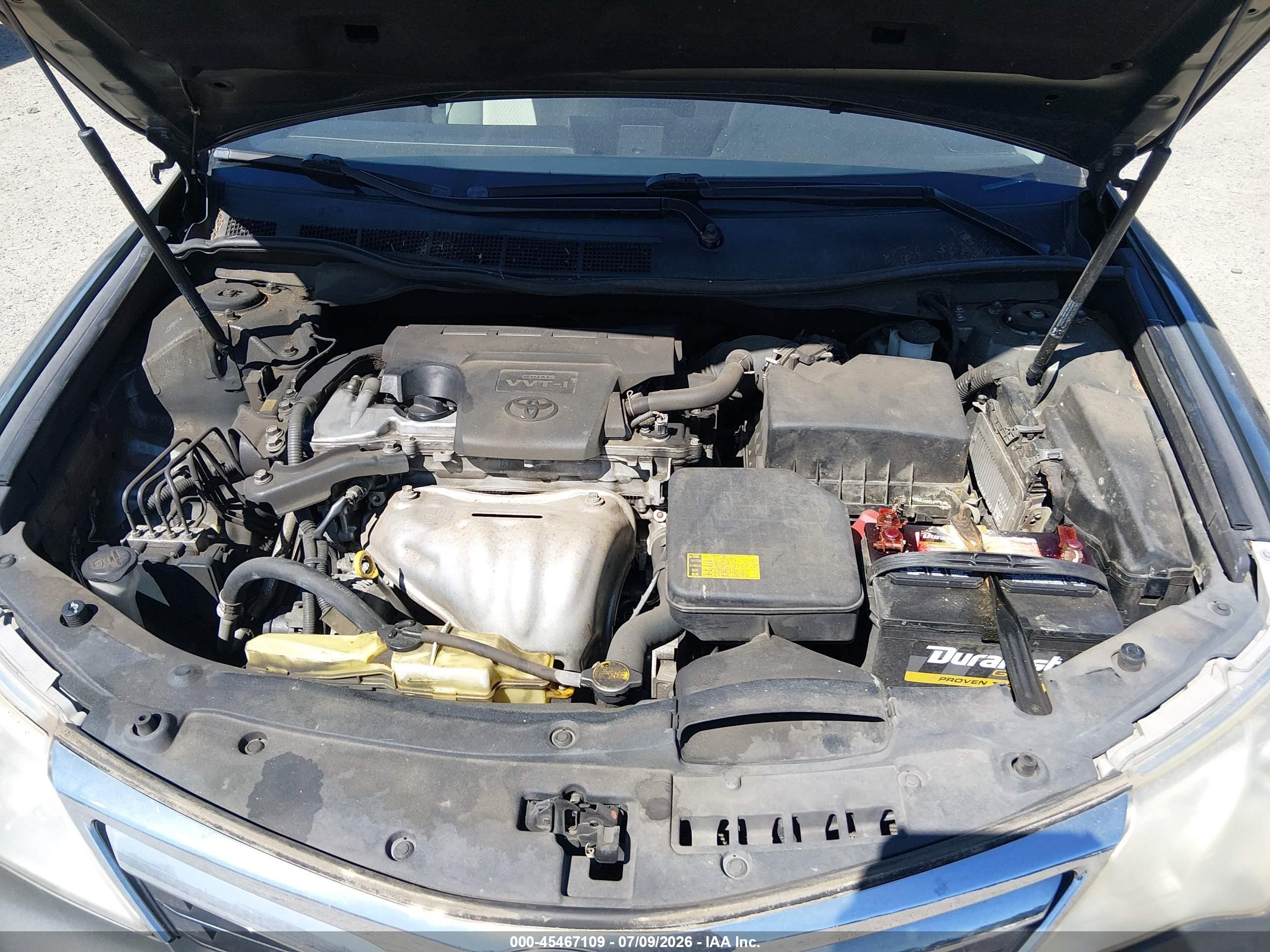 2012 Toyota Camry Le Gray vin: 4T1BF1FK7CU563299