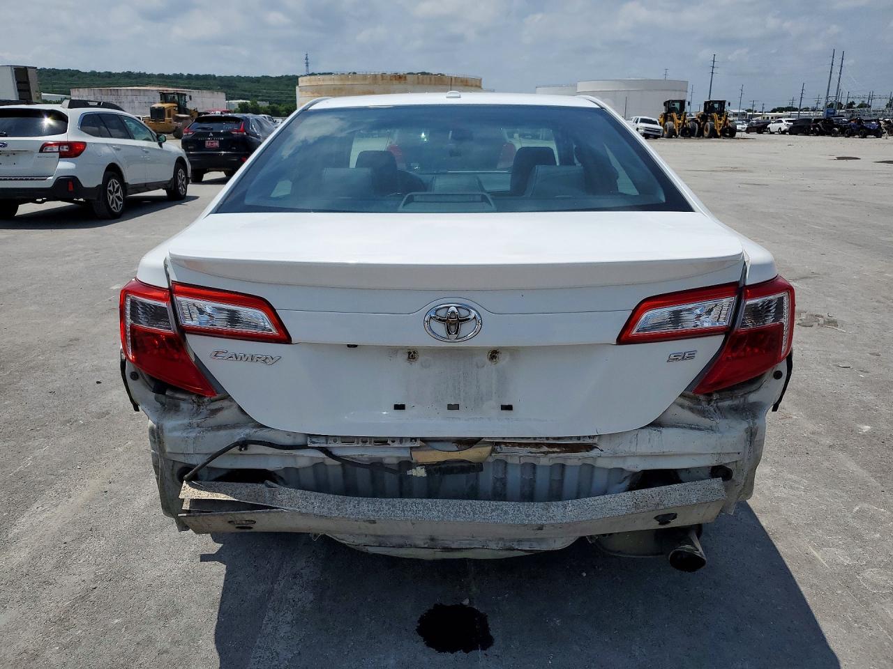 2012 Toyota Camry Se White vin: 4T1BF1FK7CU571824