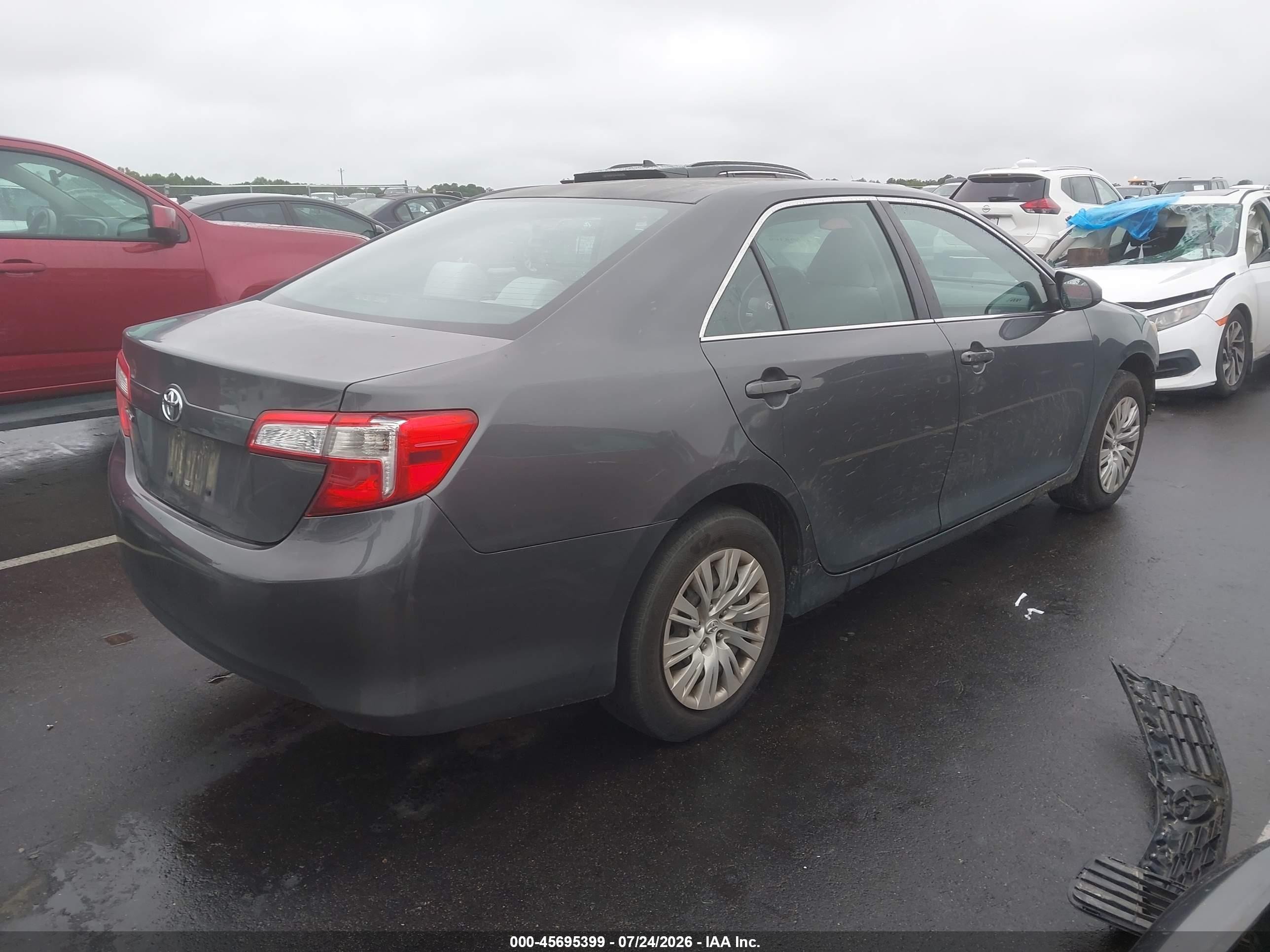 2012 Toyota Camry L Серый vin: 4T1BF1FK7CU572939