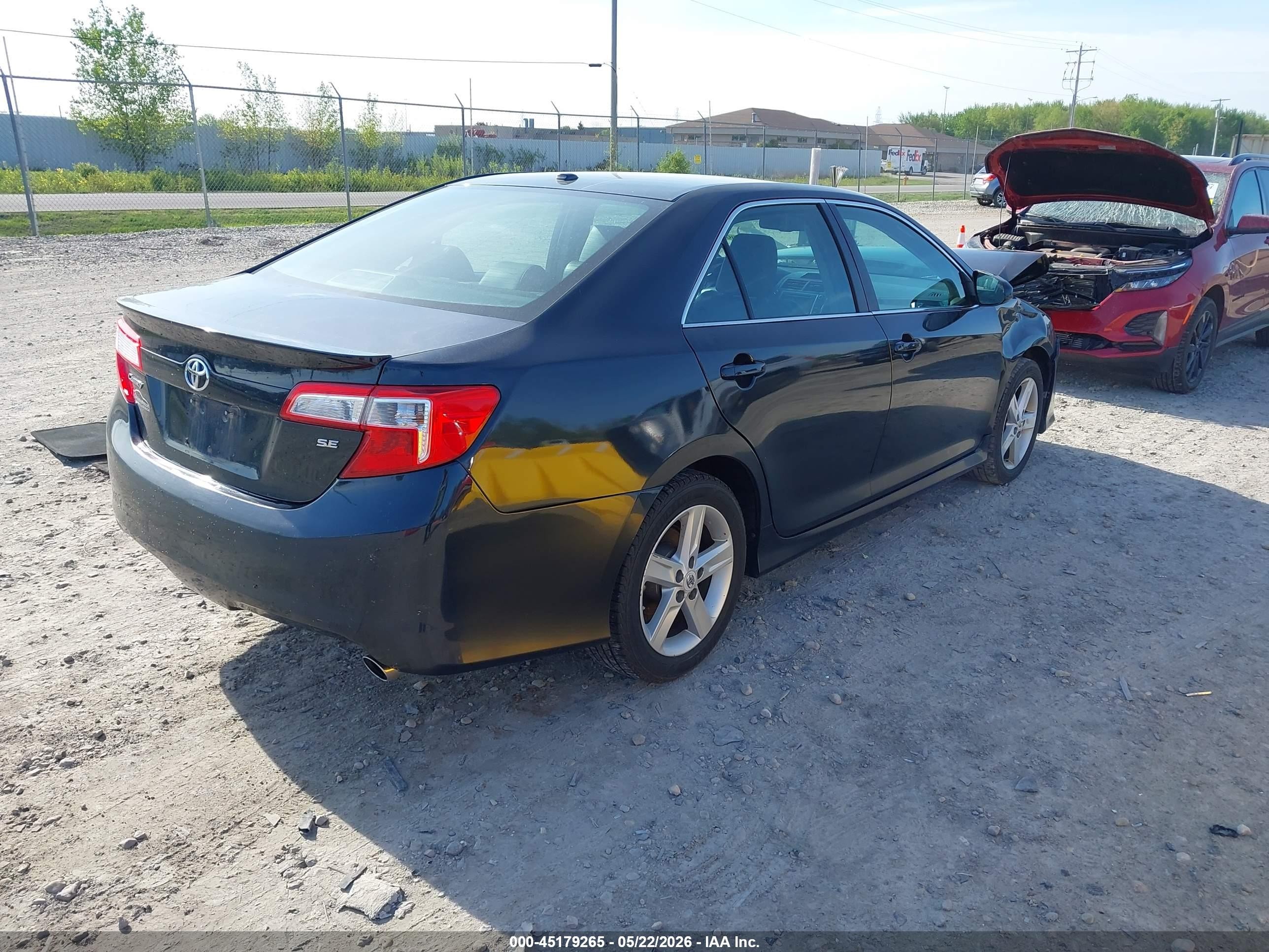 2012 Toyota Camry Se Black vin: 4T1BF1FK7CU585027