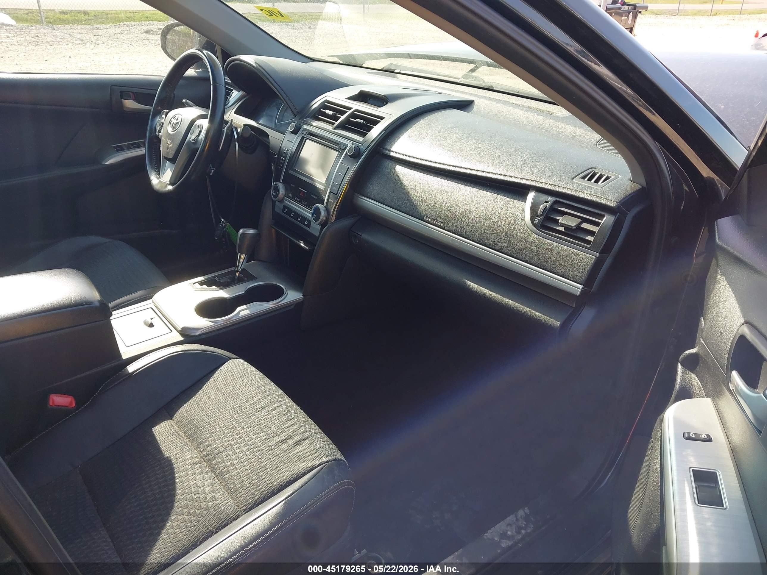 2012 Toyota Camry Se Black vin: 4T1BF1FK7CU585027