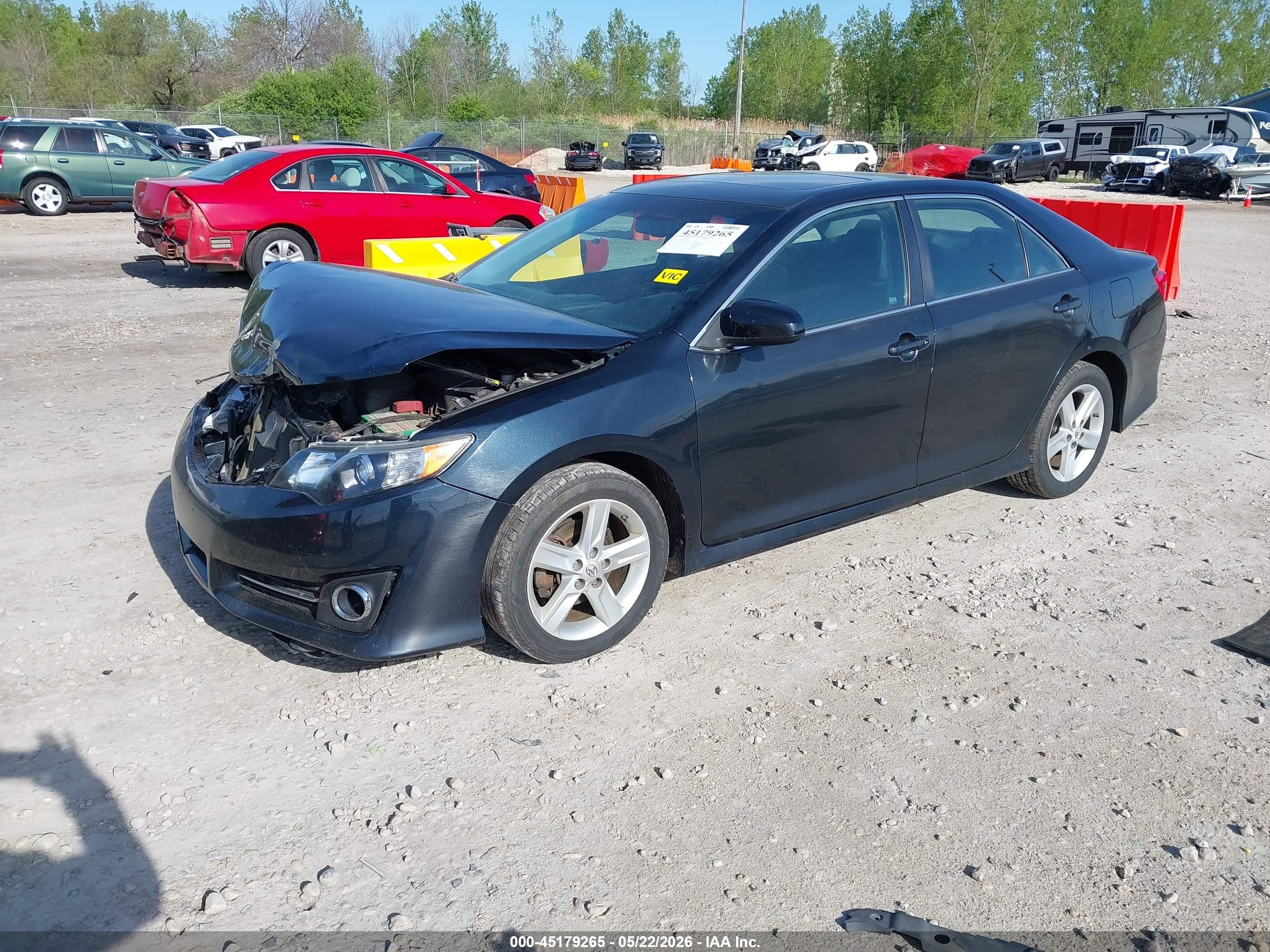 2012 Toyota Camry Se Black vin: 4T1BF1FK7CU585027