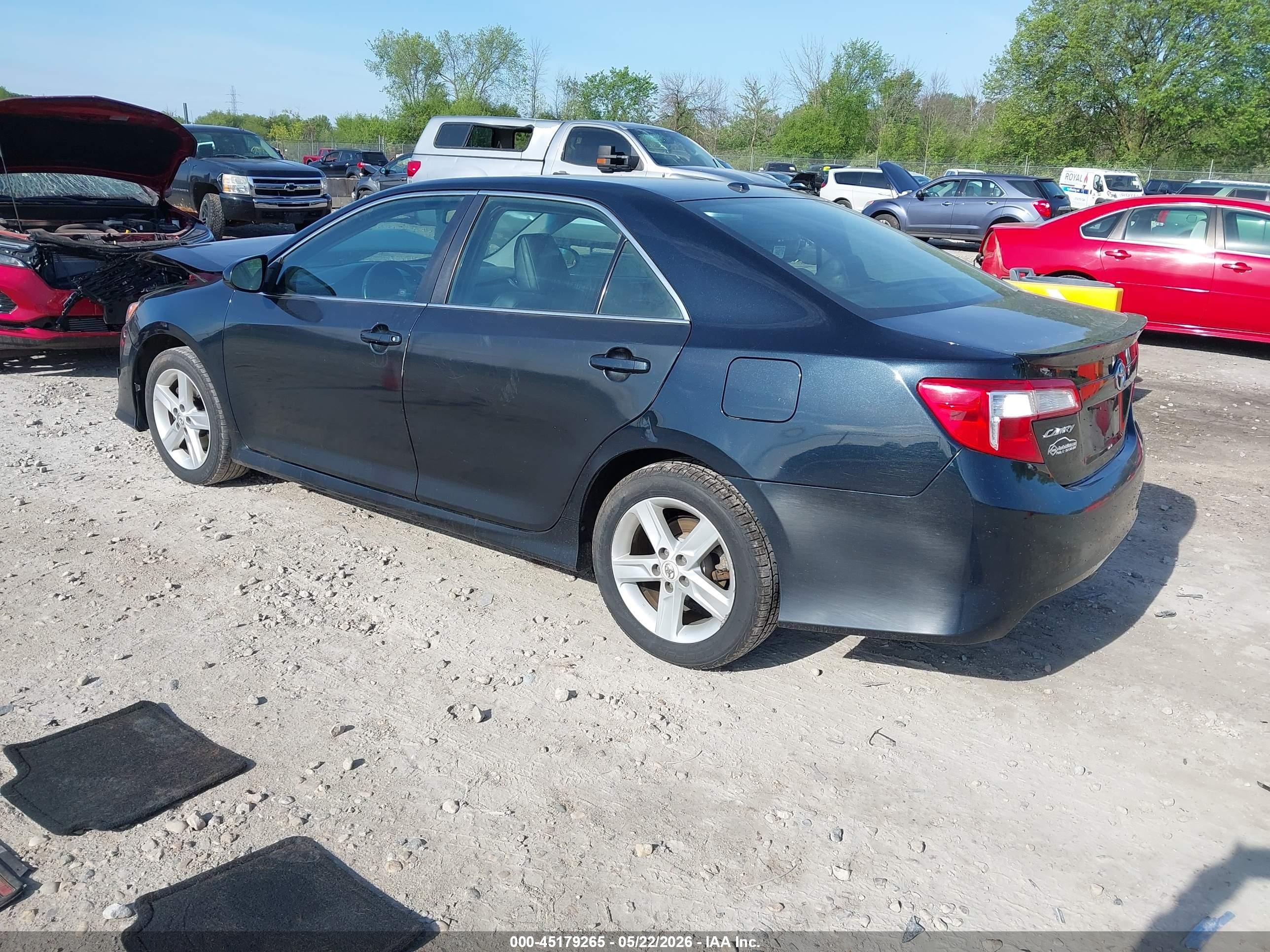2012 Toyota Camry Se Black vin: 4T1BF1FK7CU585027