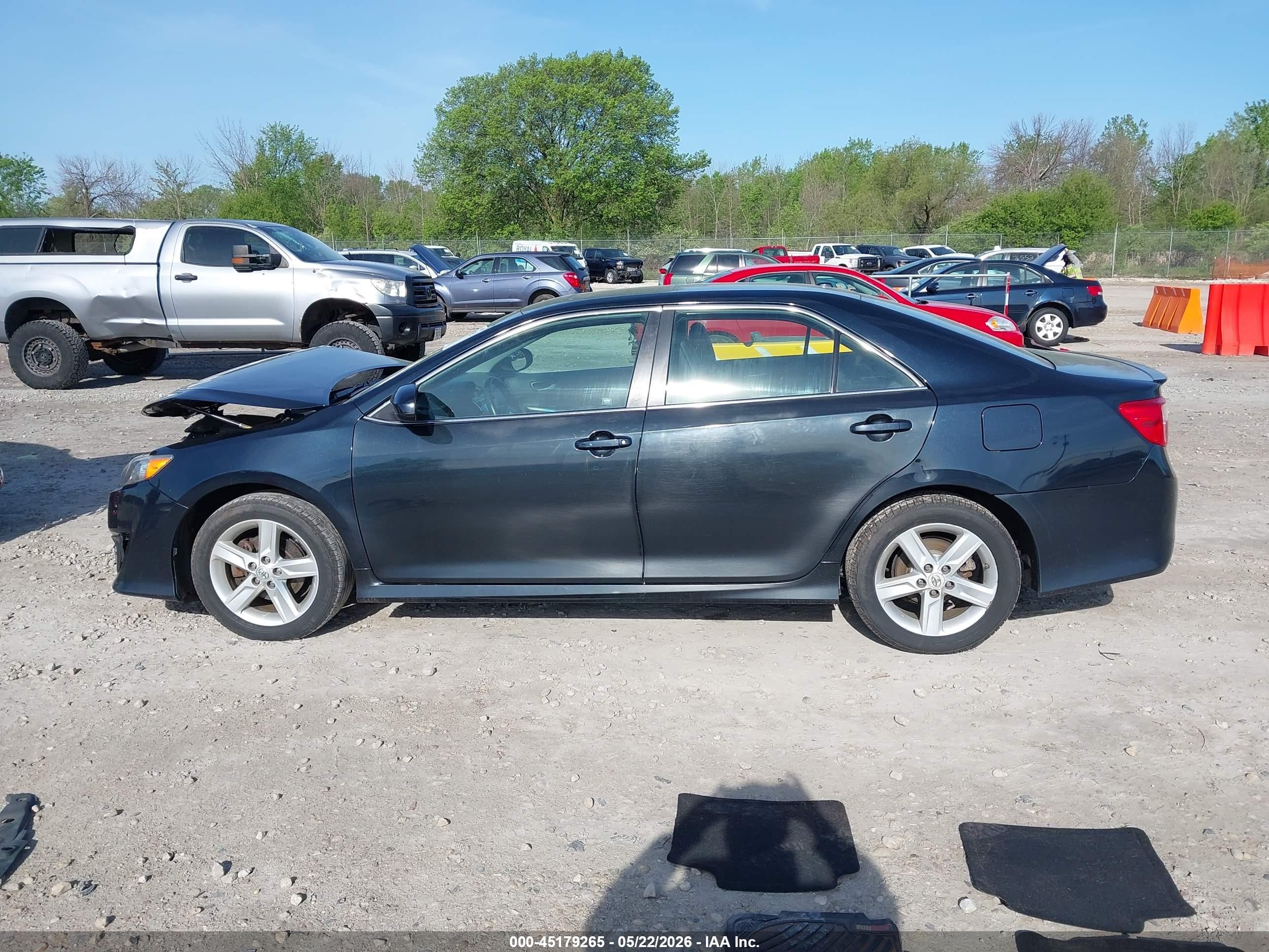 2012 Toyota Camry Se Black vin: 4T1BF1FK7CU585027