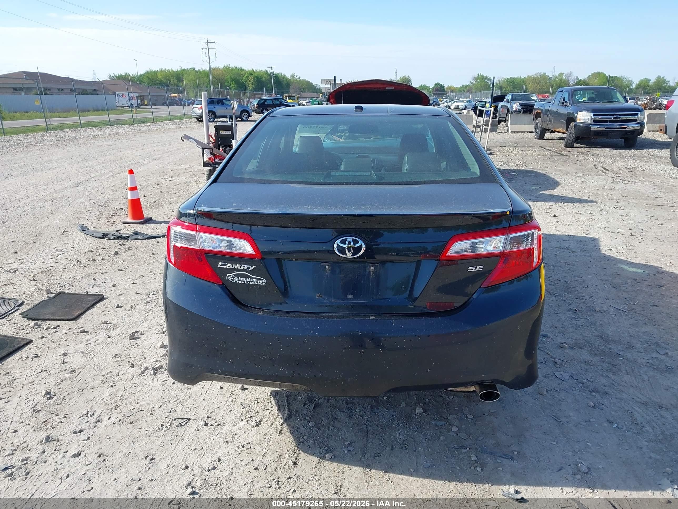 2012 Toyota Camry Se Black vin: 4T1BF1FK7CU585027