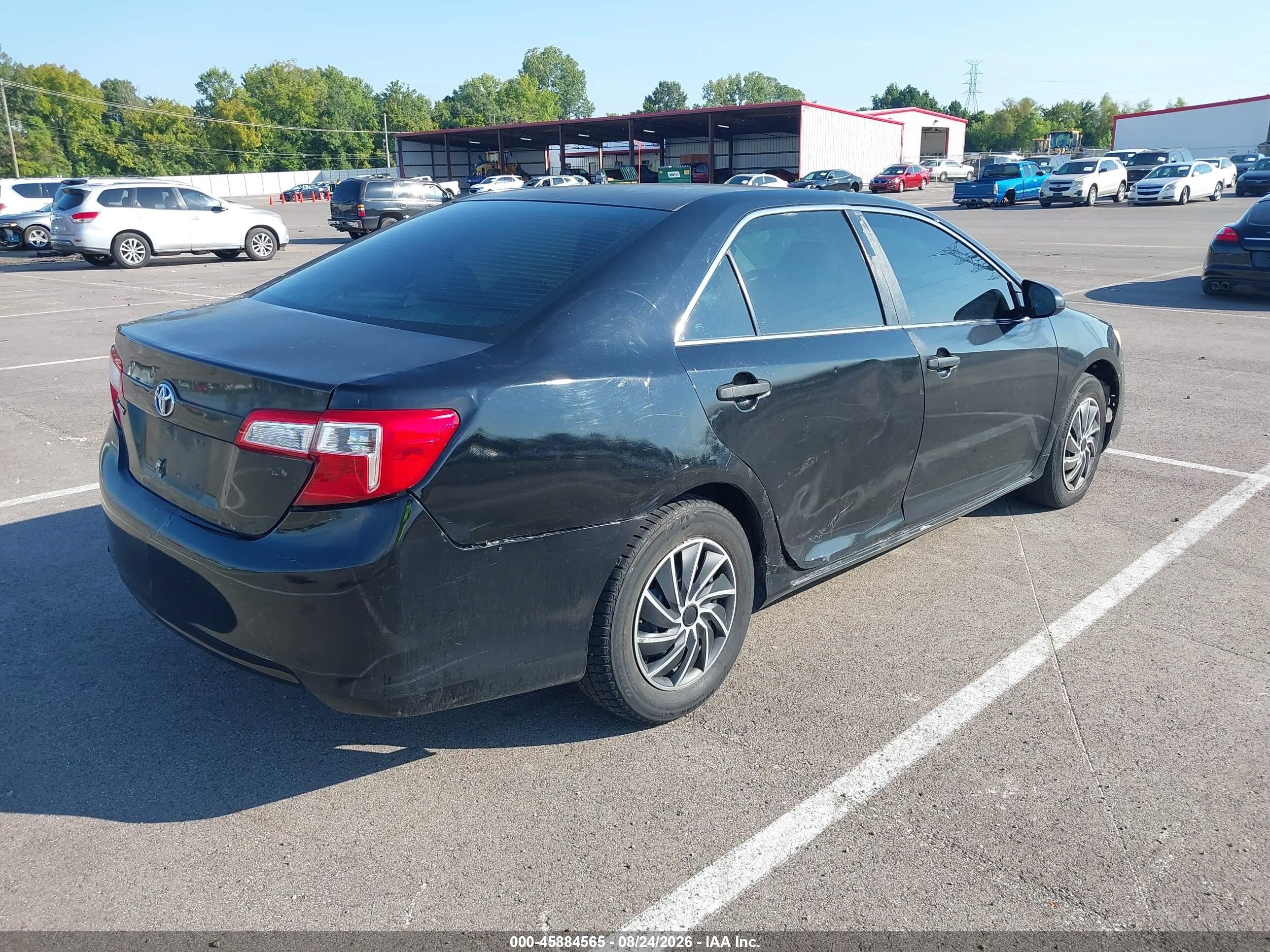 2012 Toyota Camry Le Black vin: 4T1BF1FK7CU588347