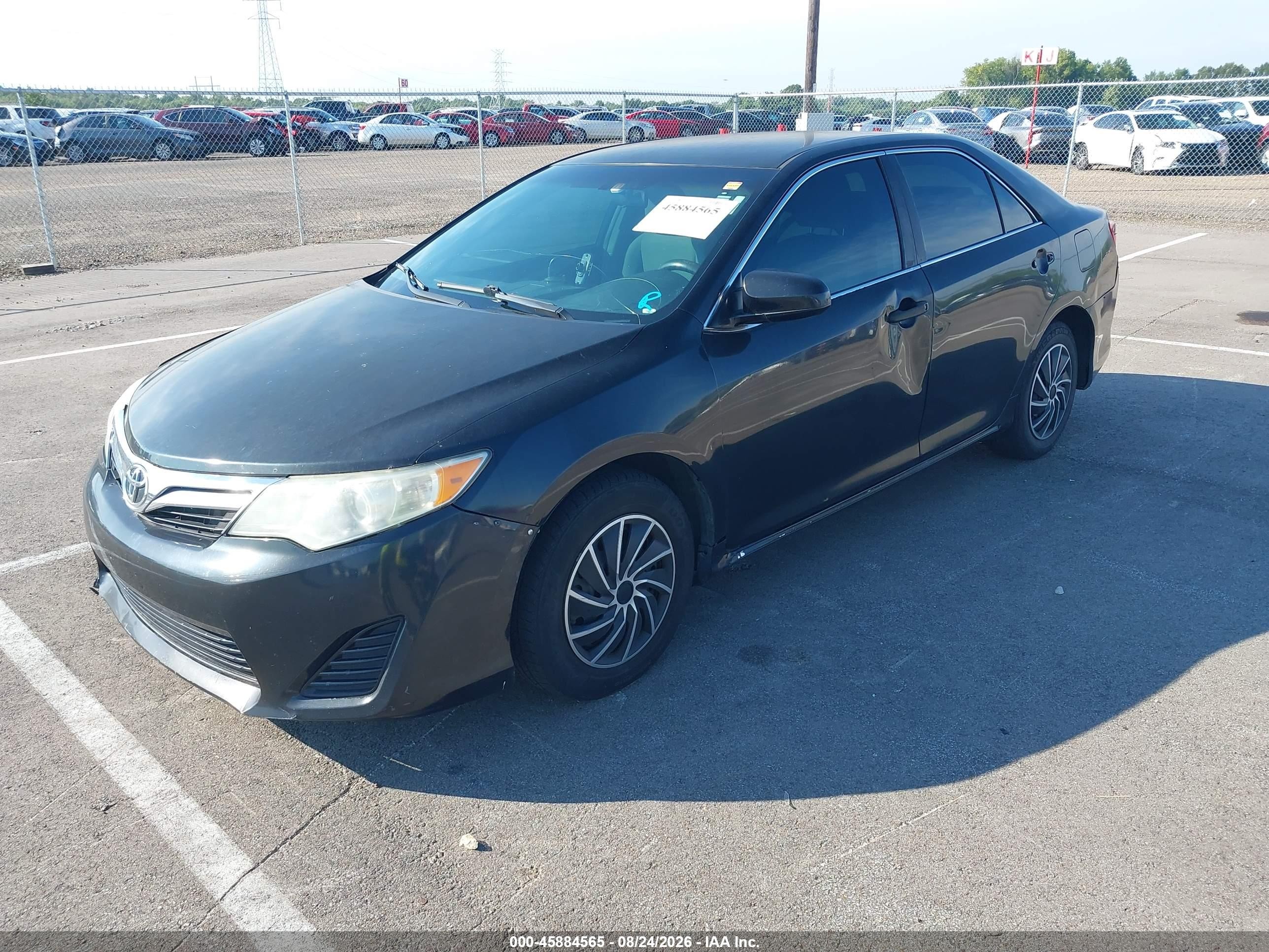 2012 Toyota Camry Le Black vin: 4T1BF1FK7CU588347