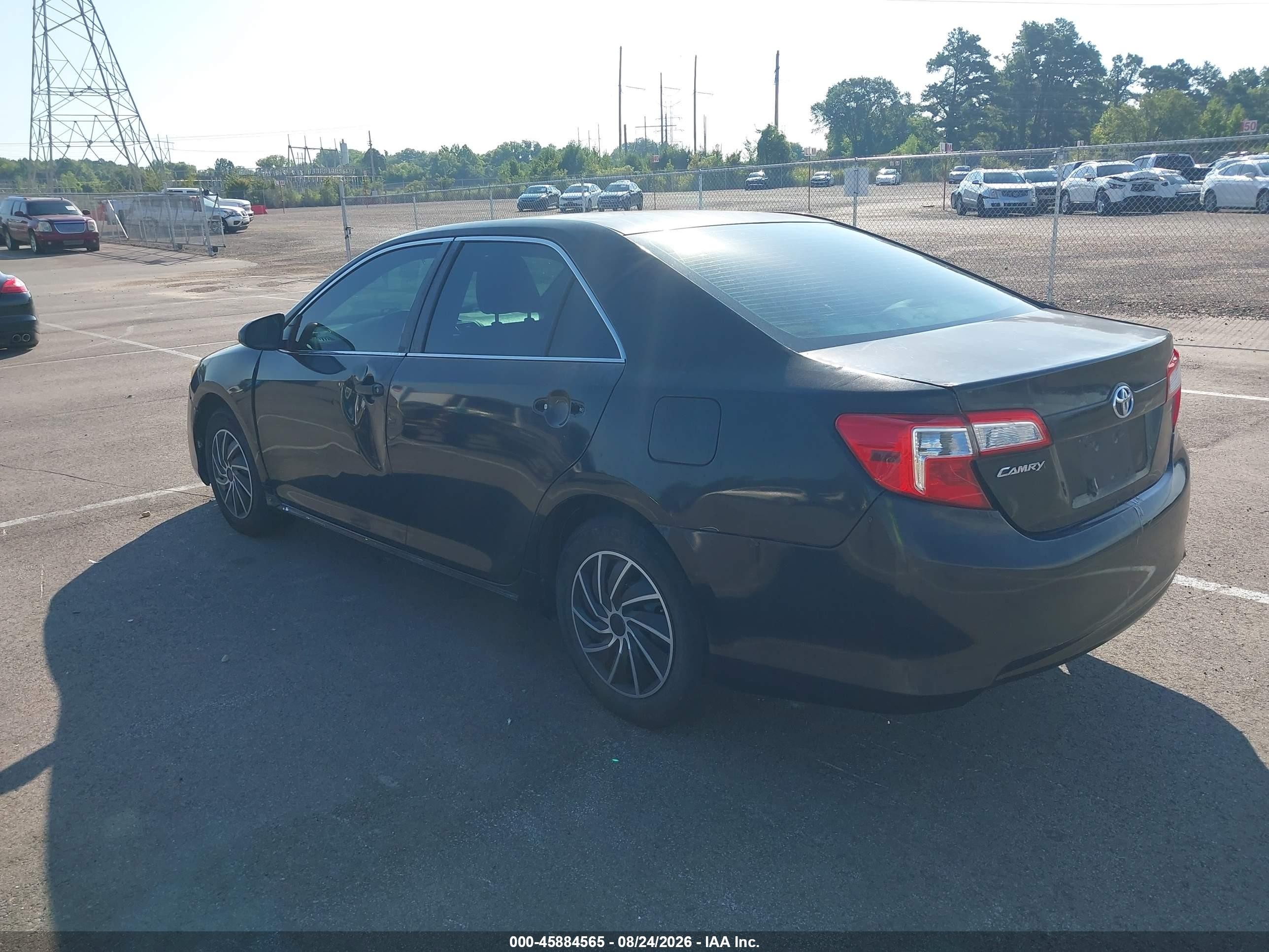 2012 Toyota Camry Le Black vin: 4T1BF1FK7CU588347