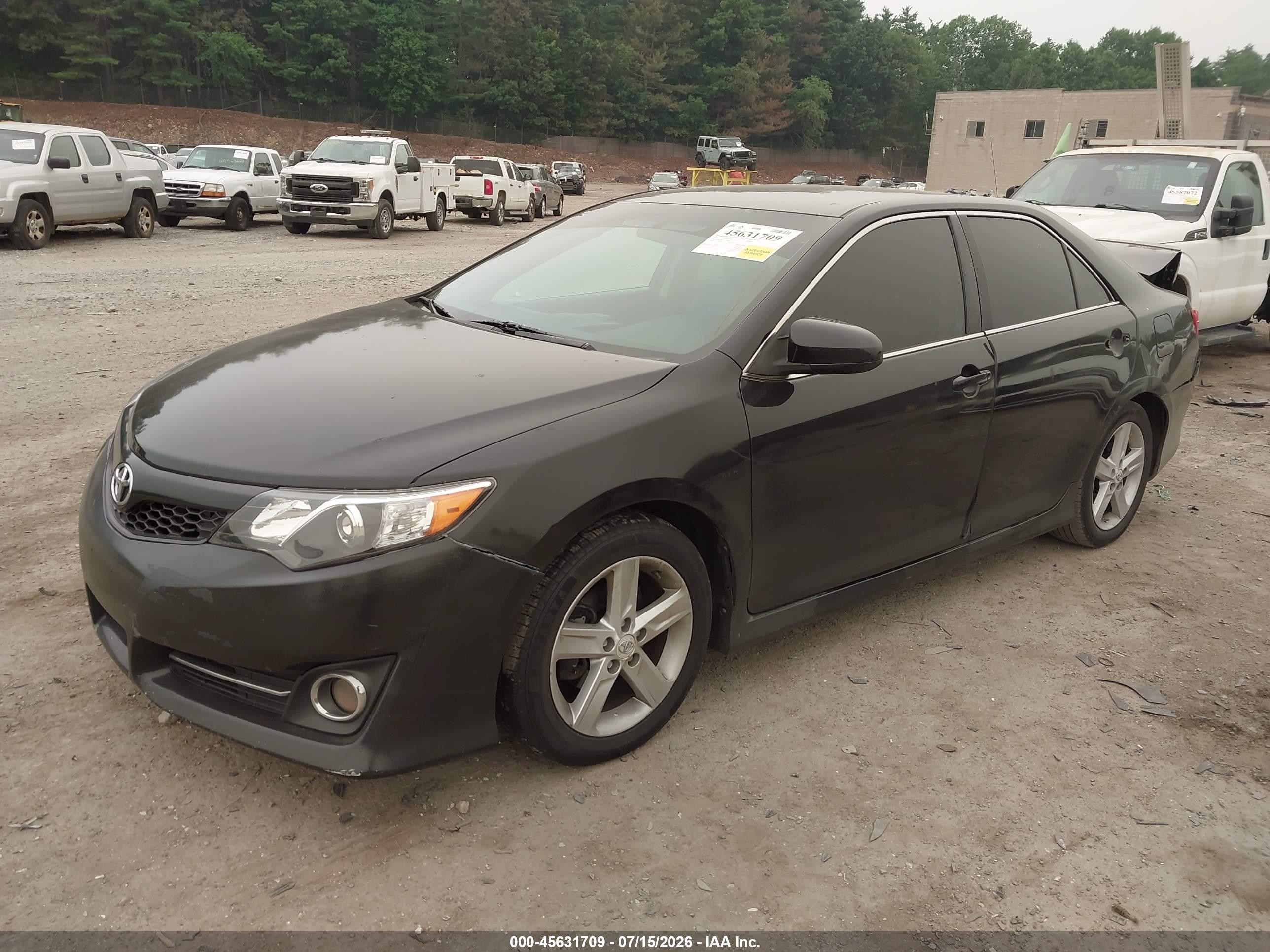 2012 Toyota Camry Se Black vin: 4T1BF1FK7CU590647