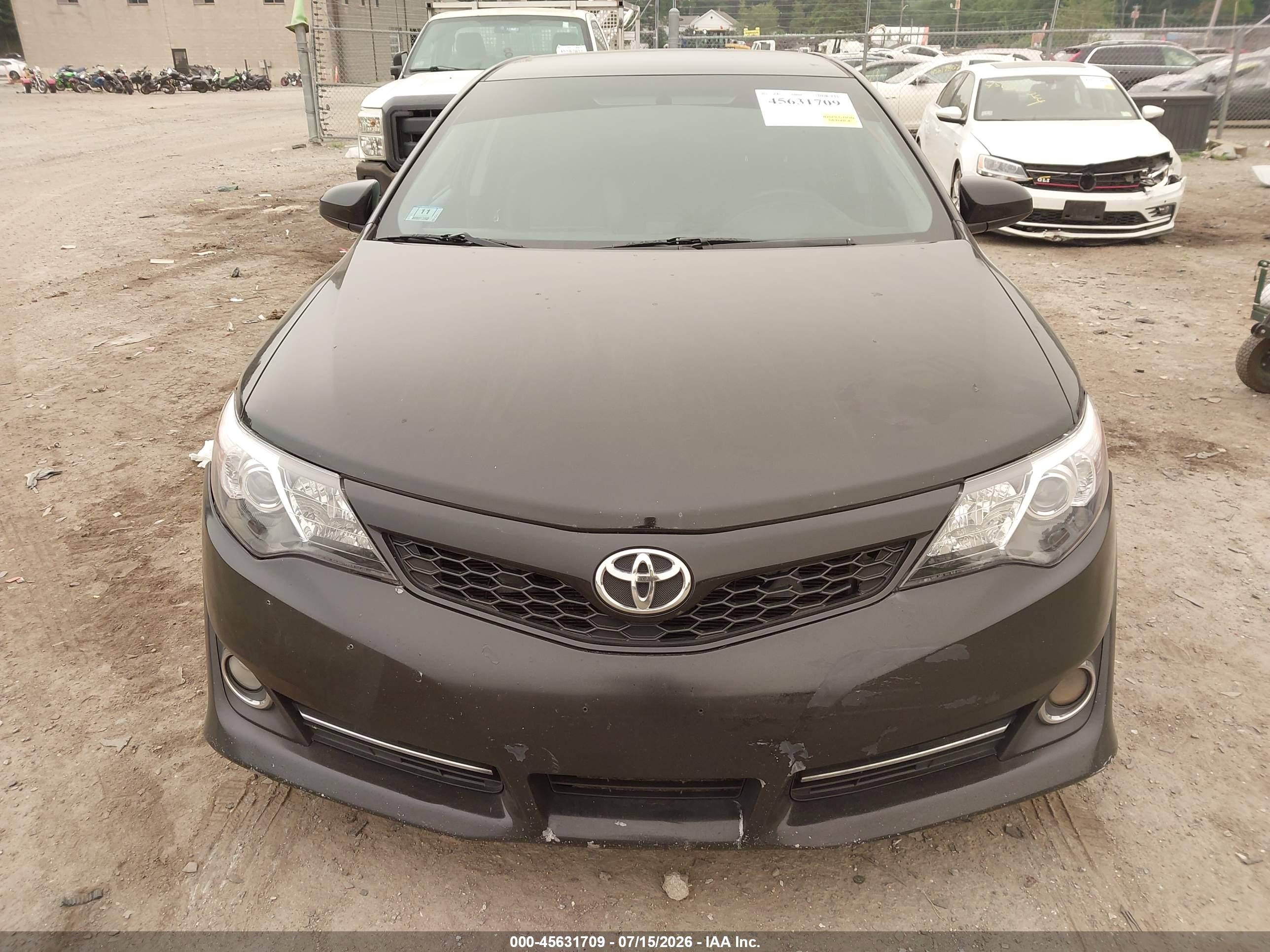 2012 Toyota Camry Se Black vin: 4T1BF1FK7CU590647