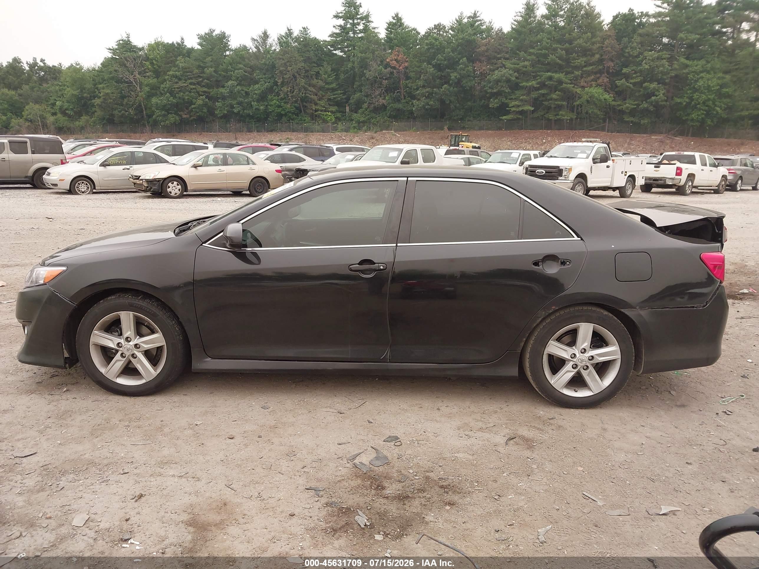 2012 Toyota Camry Se Black vin: 4T1BF1FK7CU590647