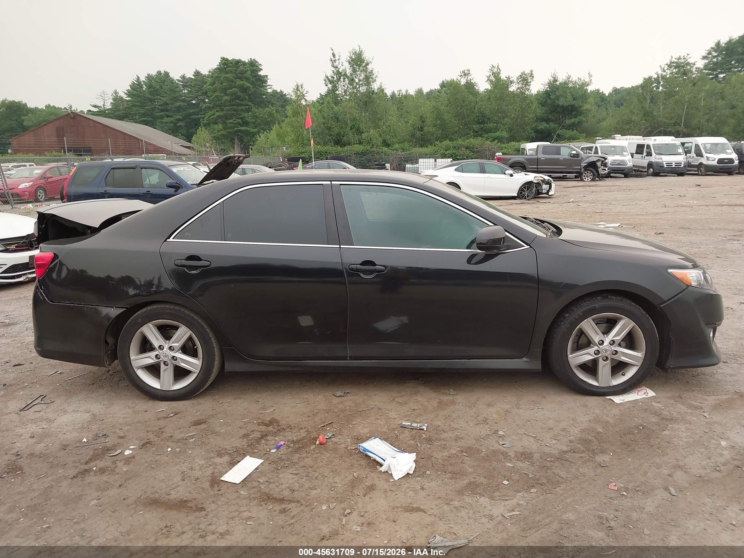 2012 Toyota Camry Se Black vin: 4T1BF1FK7CU590647