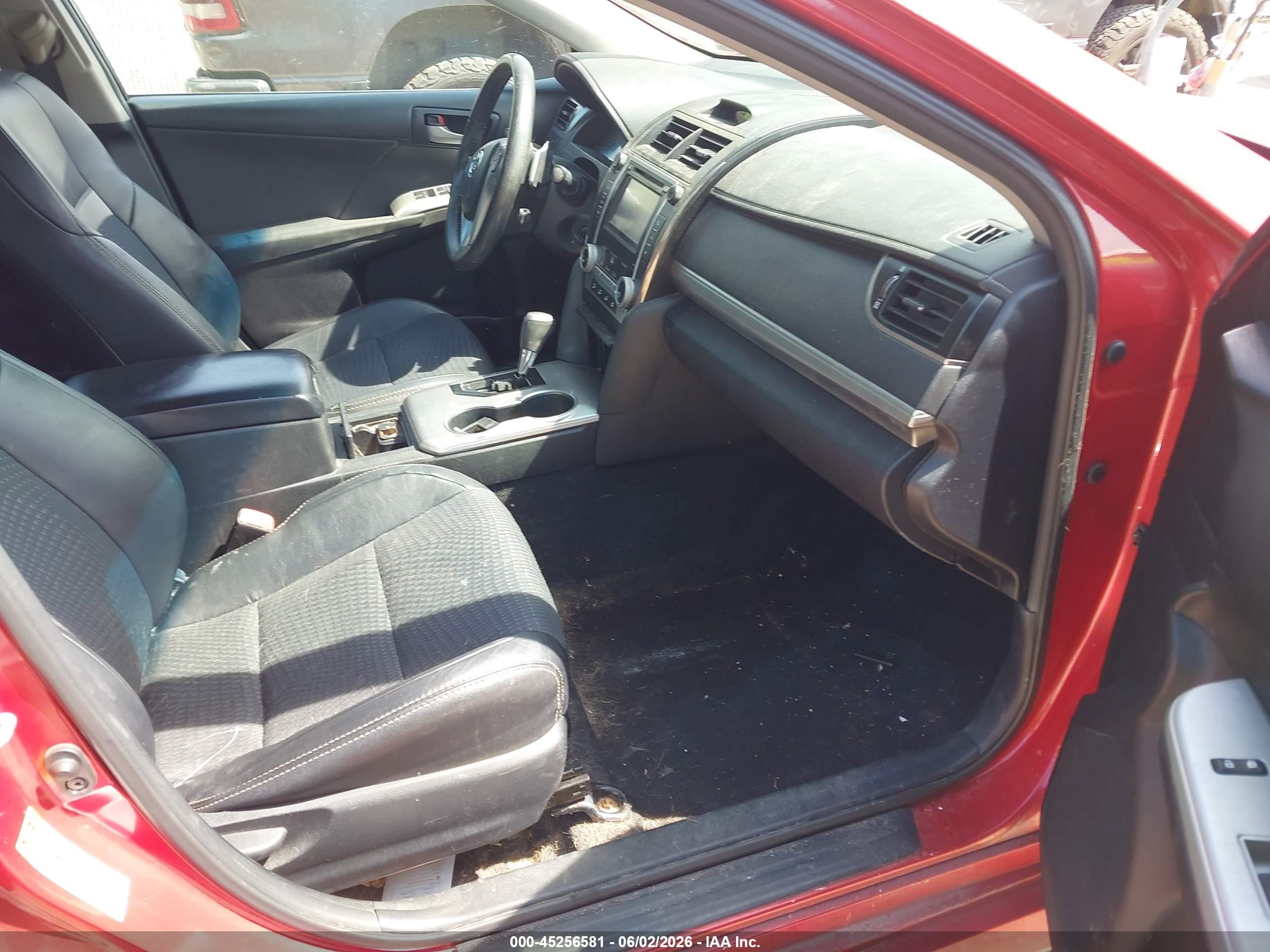 2012 Toyota Camry Se Red vin: 4T1BF1FK7CU601484