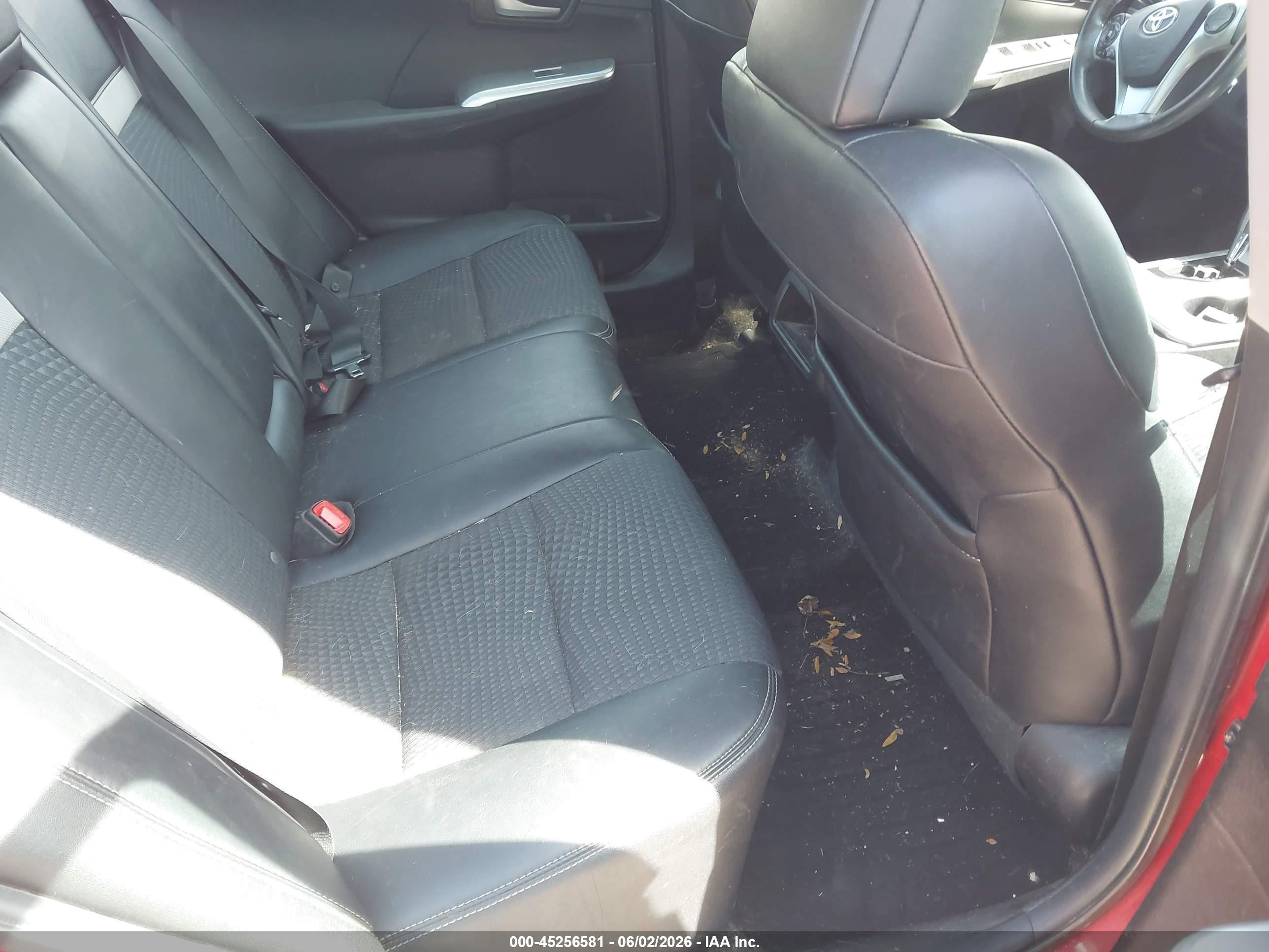 2012 Toyota Camry Se Red vin: 4T1BF1FK7CU601484