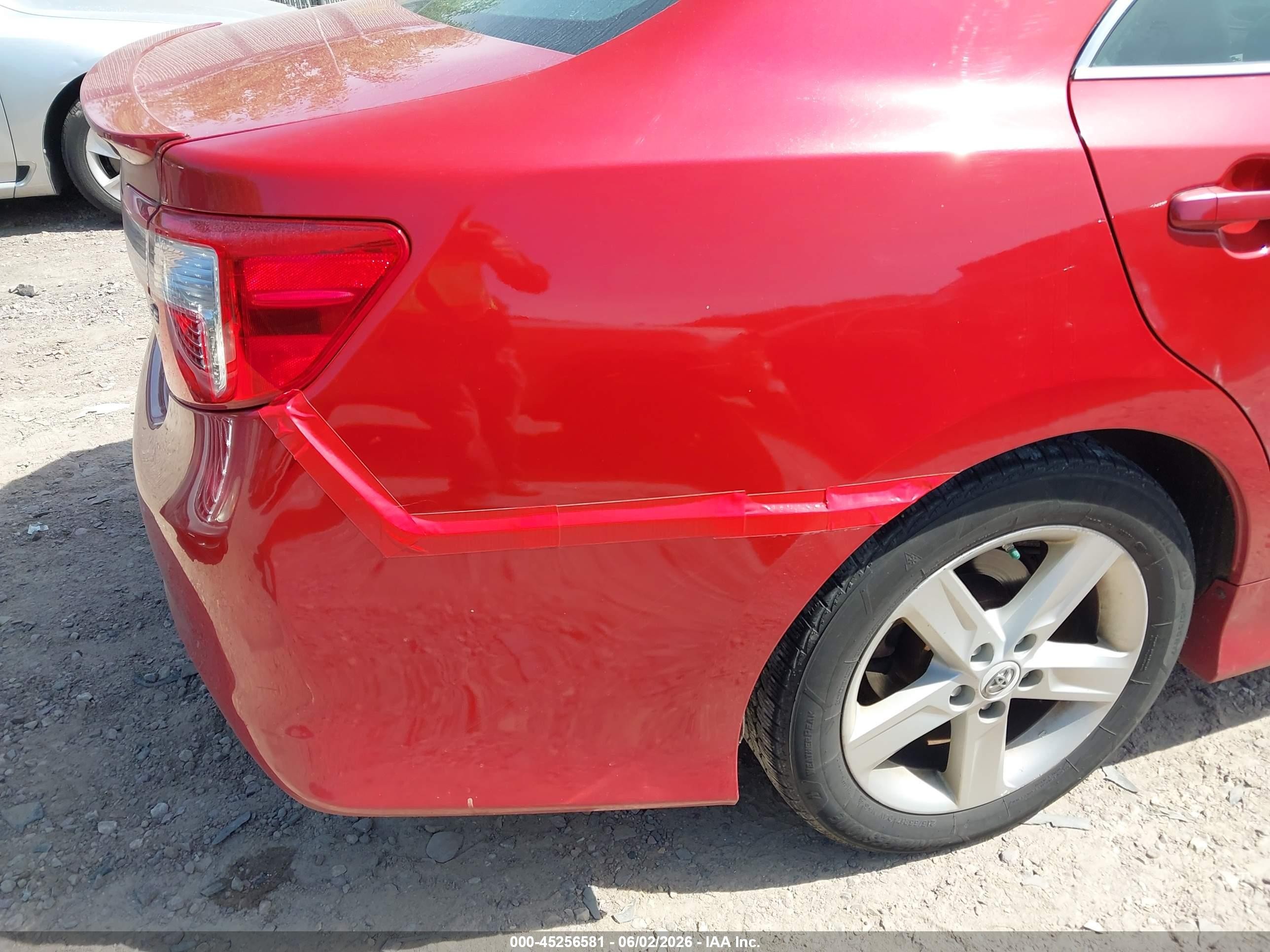 2012 Toyota Camry Se Red vin: 4T1BF1FK7CU601484