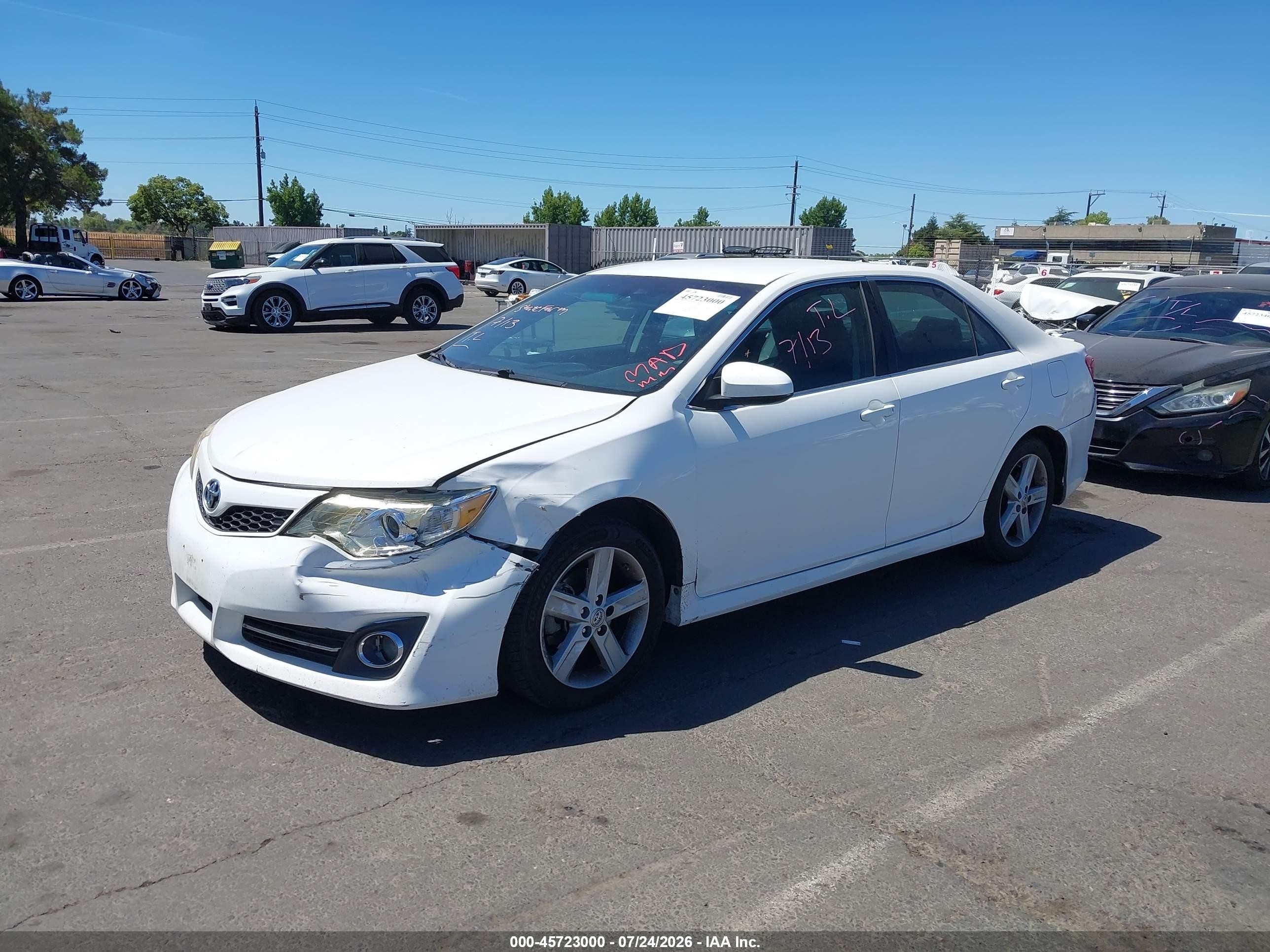 2012 Toyota Camry Se Белый vin: 4T1BF1FK7CU610461