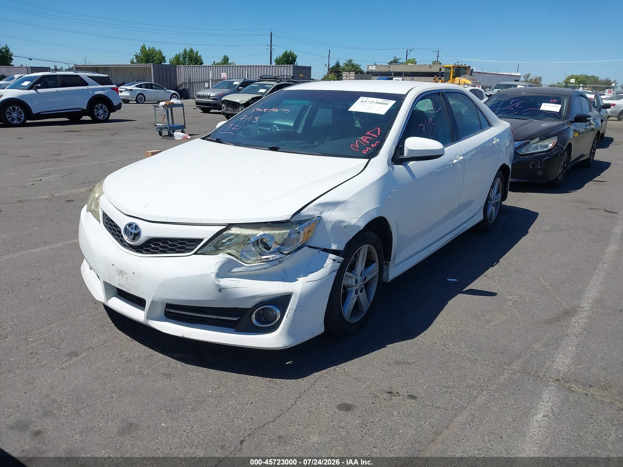 2012 Toyota Camry Se Белый vin: 4T1BF1FK7CU610461