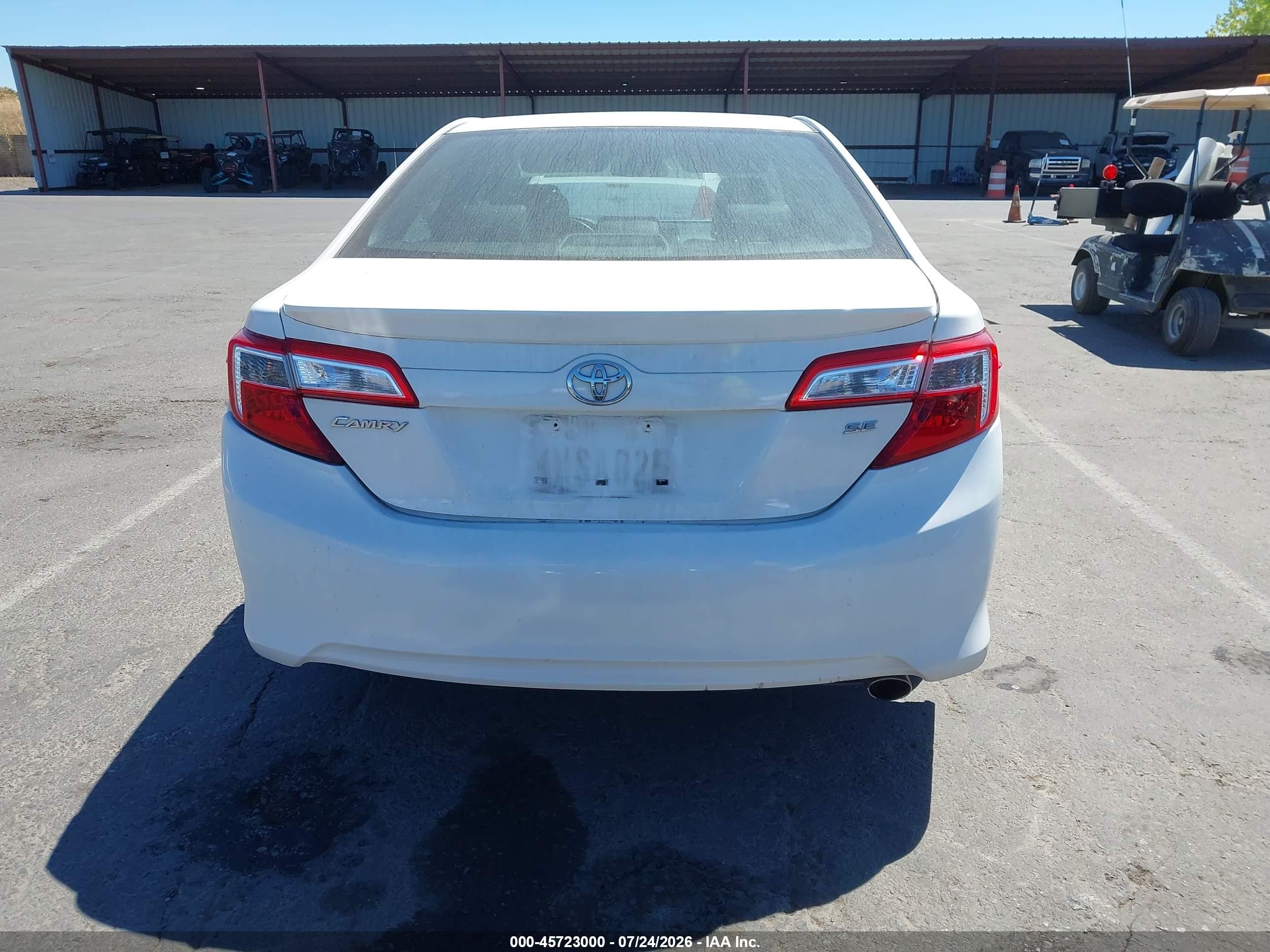 2012 Toyota Camry Se Белый vin: 4T1BF1FK7CU610461