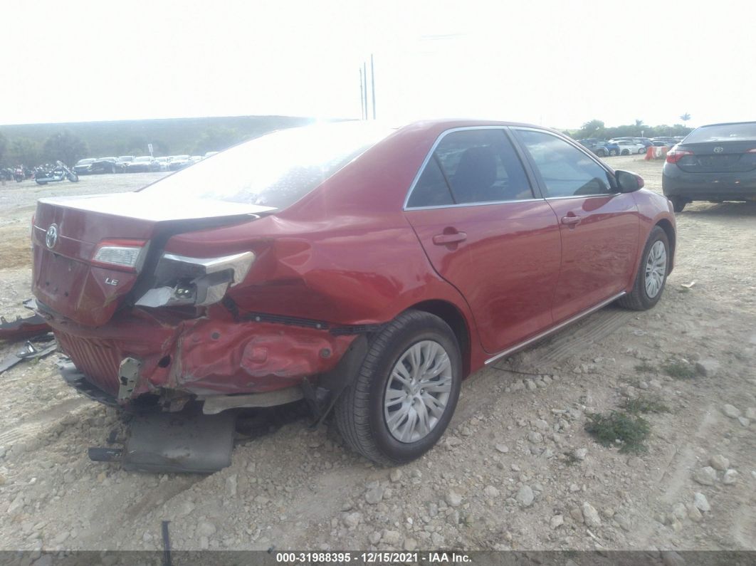2012 Toyota Camry L/le/se/xle Red vin: 4T1BF1FK7CU610864