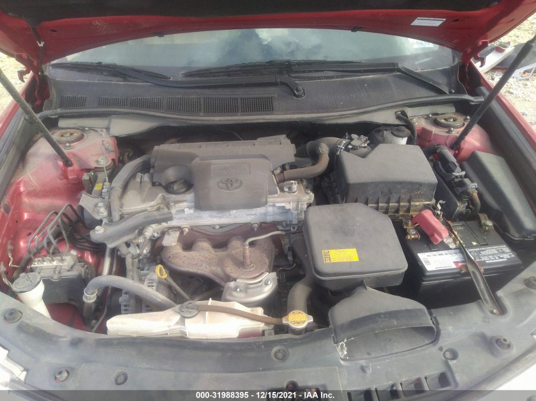 2012 Toyota Camry L/le/se/xle Red vin: 4T1BF1FK7CU610864