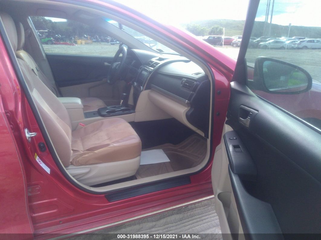2012 Toyota Camry L/le/se/xle Red vin: 4T1BF1FK7CU610864