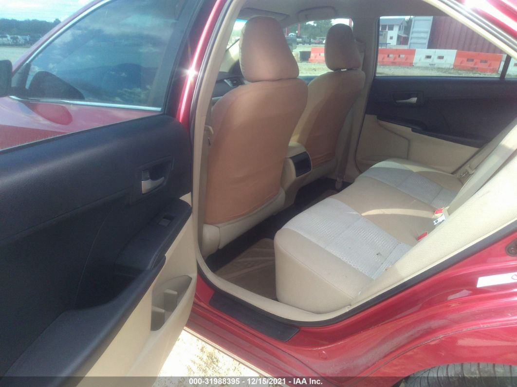 2012 Toyota Camry L/le/se/xle Red vin: 4T1BF1FK7CU610864