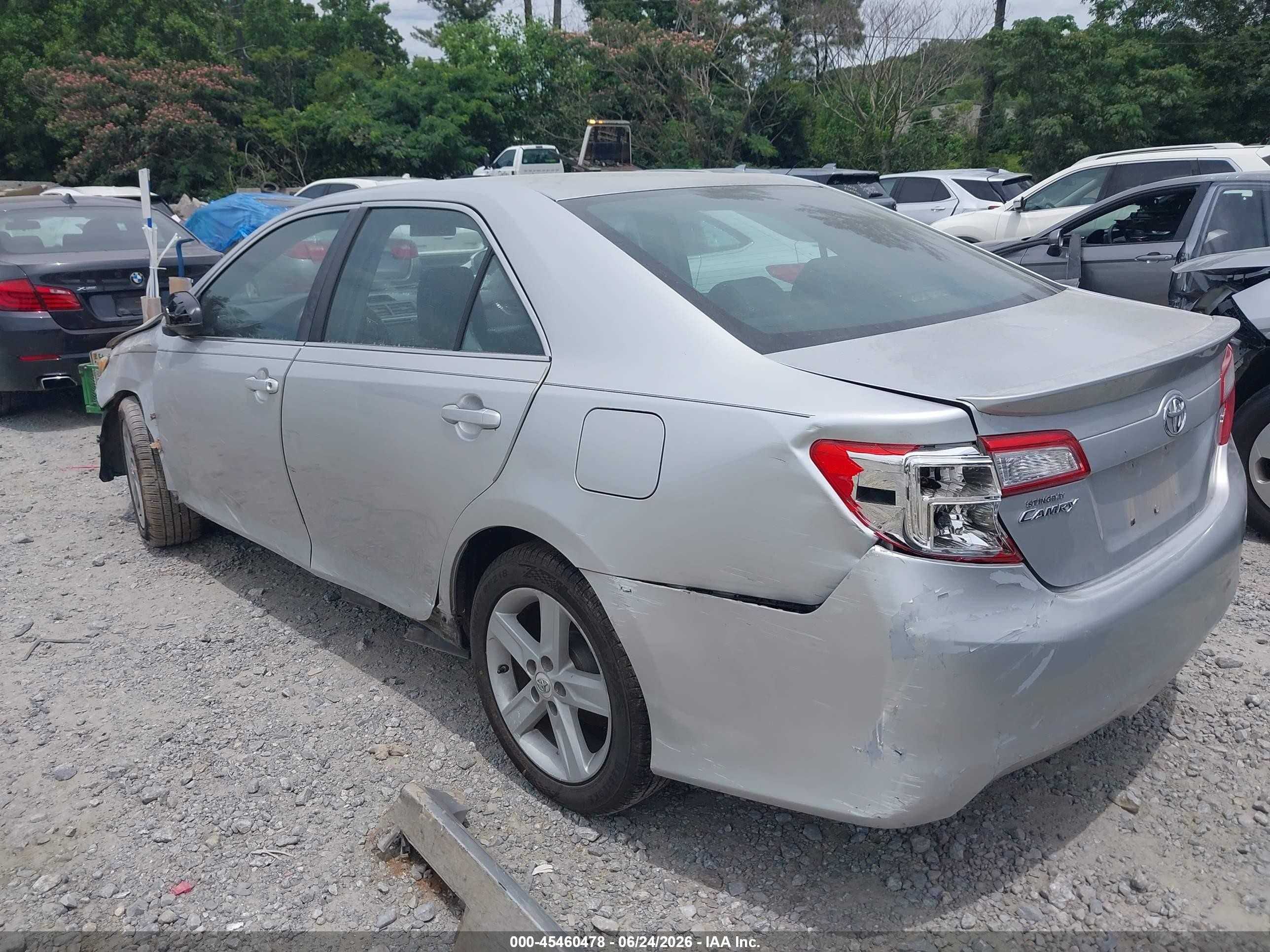2012 Toyota Camry Se Silver vin: 4T1BF1FK7CU616406