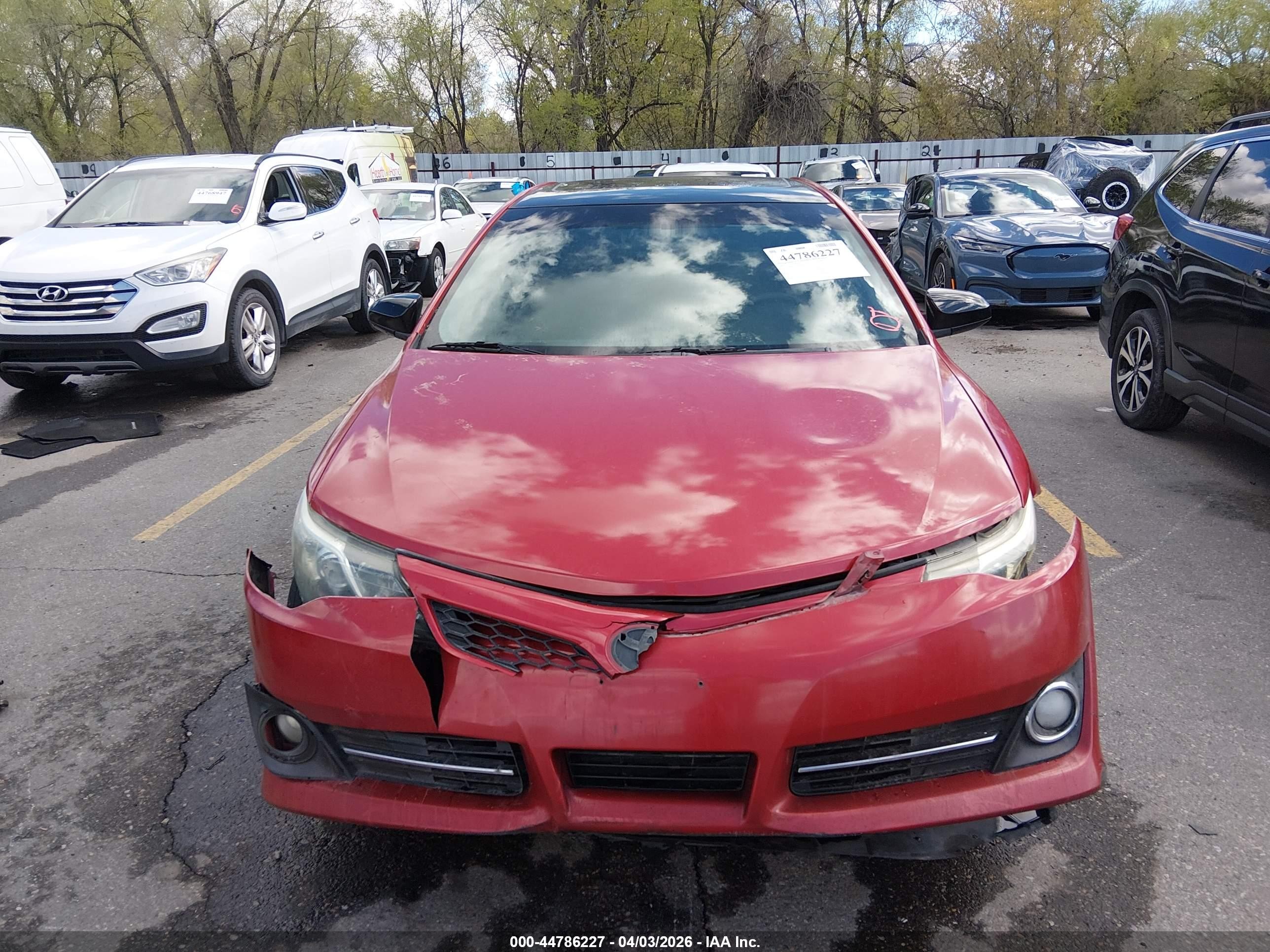 2012 Toyota Camry Se Limited Edition Красный vin: 4T1BF1FK7CU622500