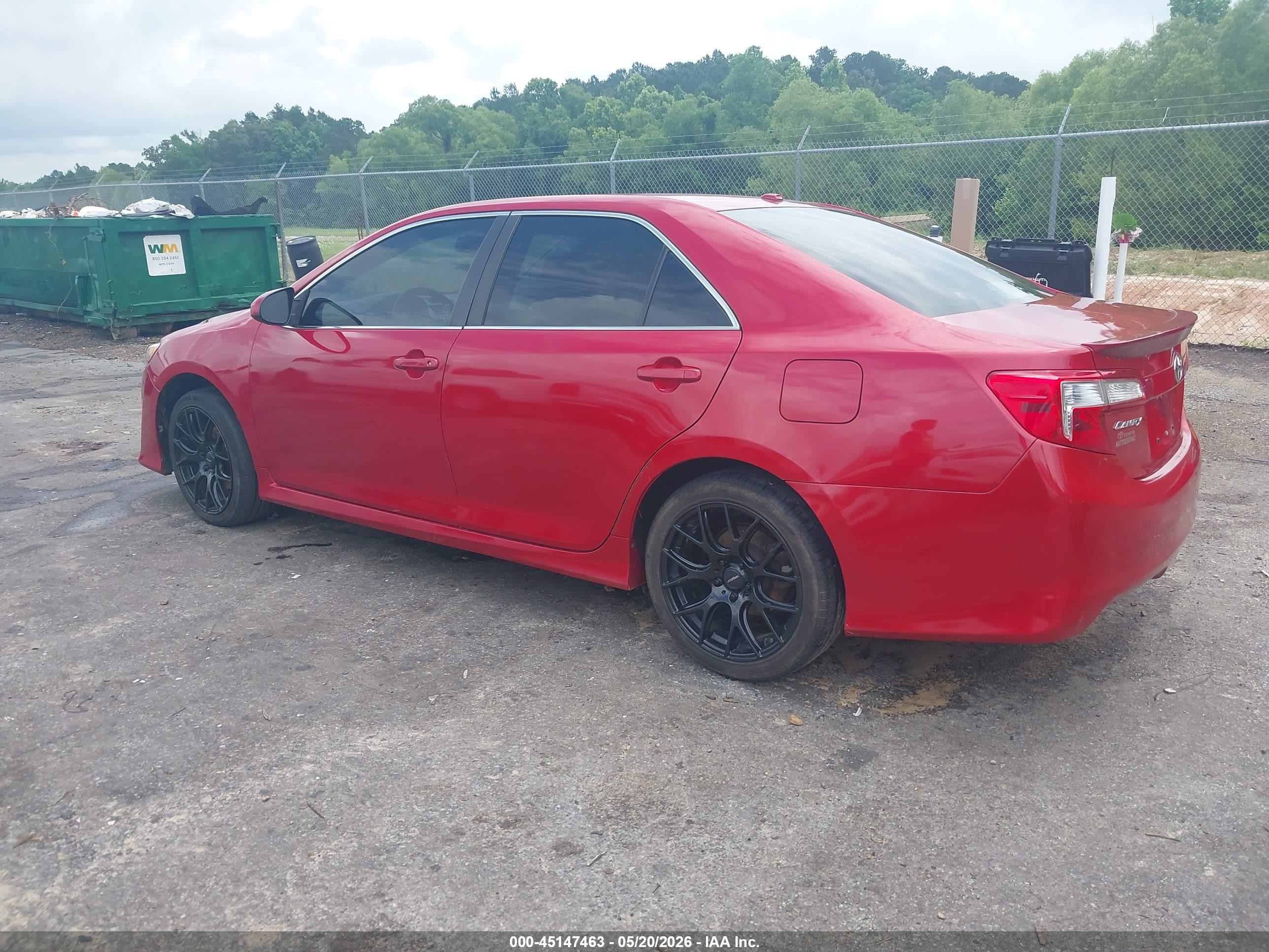 2012 Toyota Camry Se Limited Edition Red vin: 4T1BF1FK7CU626448